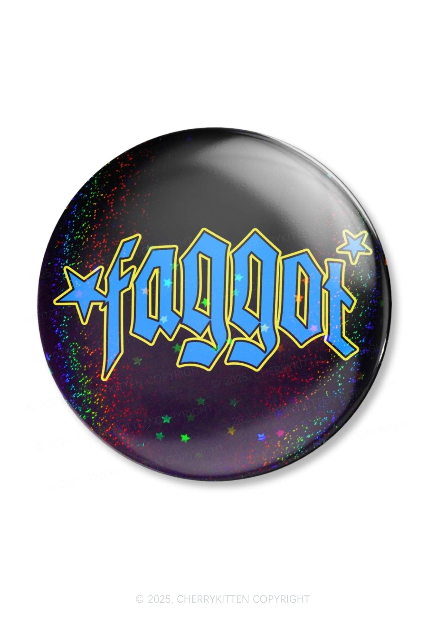 Faggot Stars Pride 1Pc Y2K Pin Badge Cherrykitten