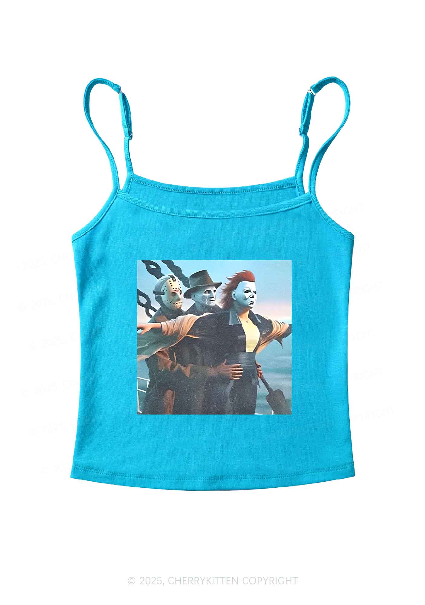 Halloween Horror Characters Y2K Spaghetti Strap Cami Cherrykitten