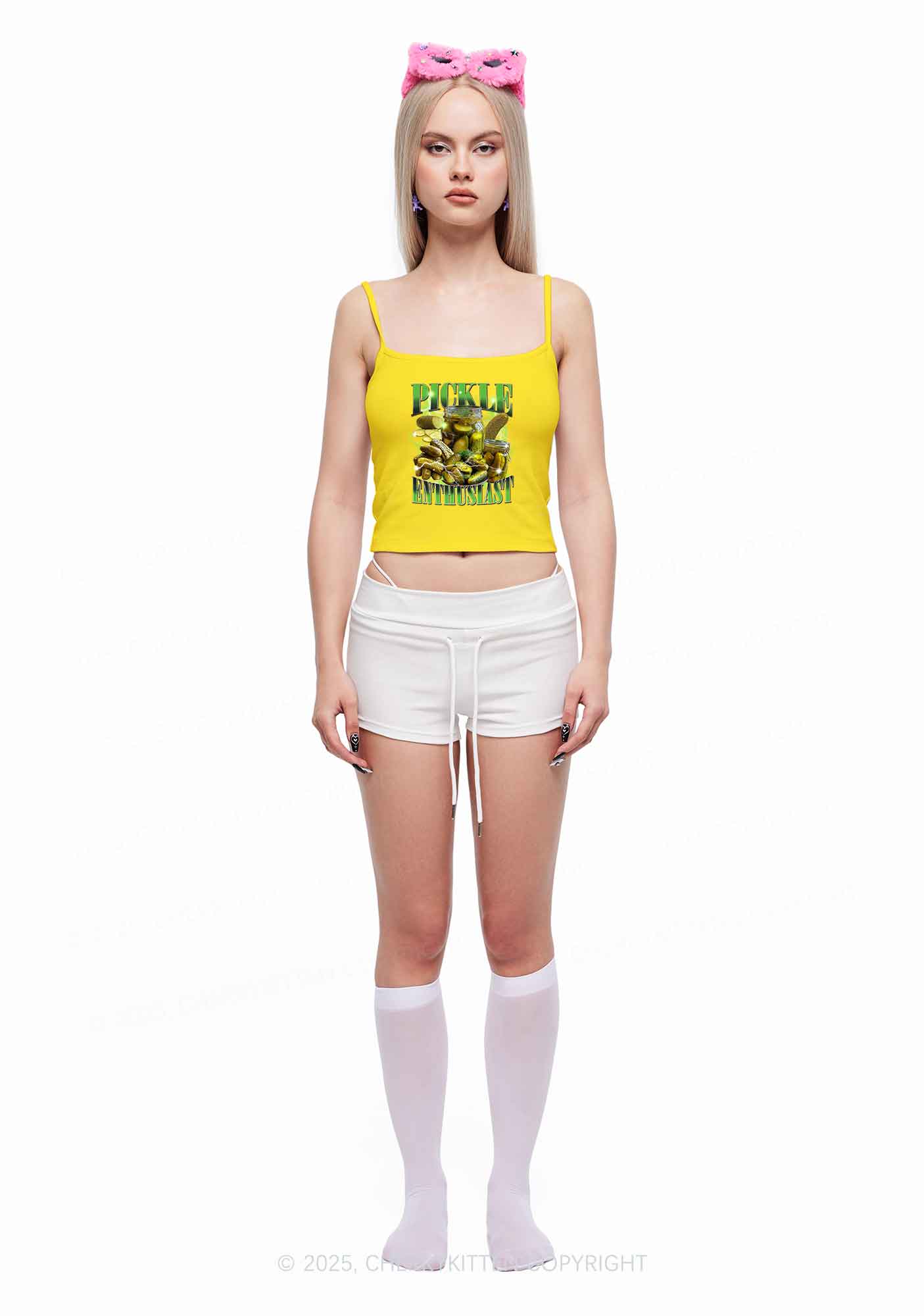 Pickle Enthusiast Y2K Spaghetti Strap Cami Cherrykitten