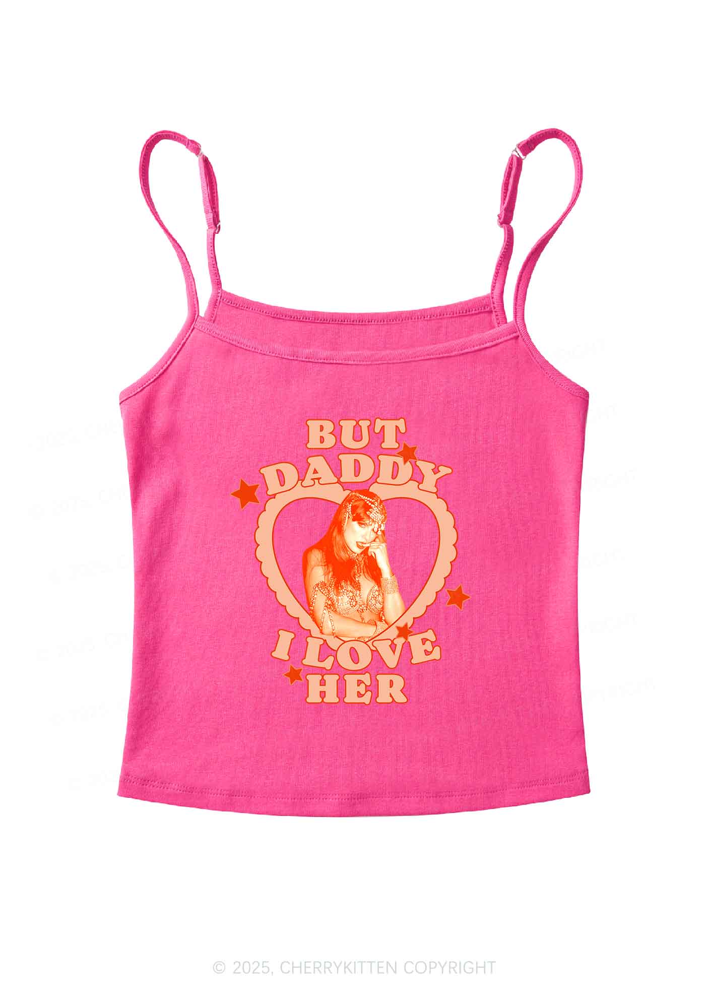Daddy Love Heart TS Y2K Spaghetti Strap Cami Cherrykitten