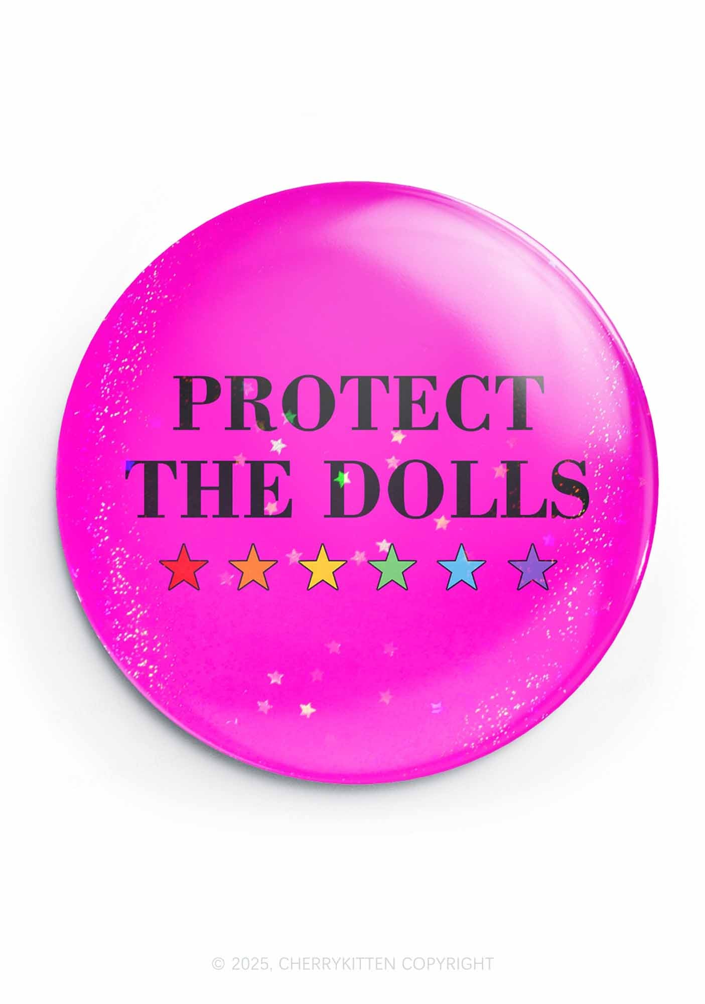 Protect The Dolls Pride 1Pc Y2K Pin Badge Cherrykitten