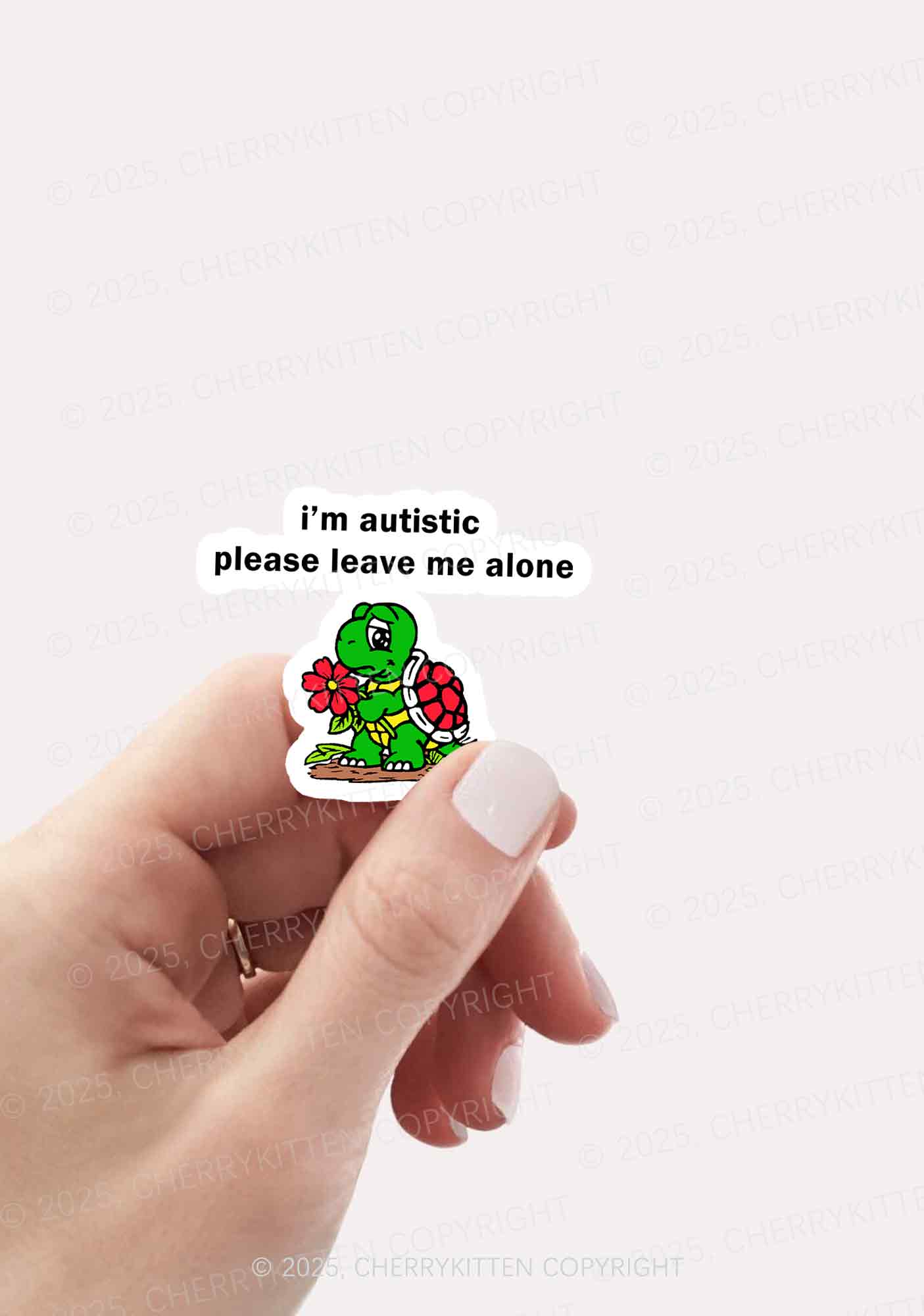 Im Autistic Leave Me Alone 1Pc Y2K Sticker Cherrykitten