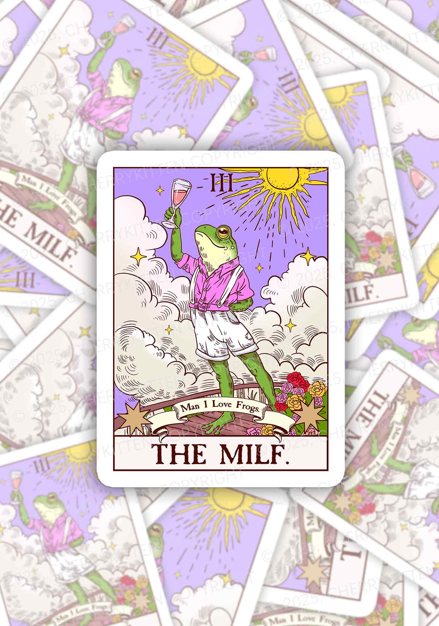 The Mxxf Frog 1Pc Y2K Sticker Cherrykitten