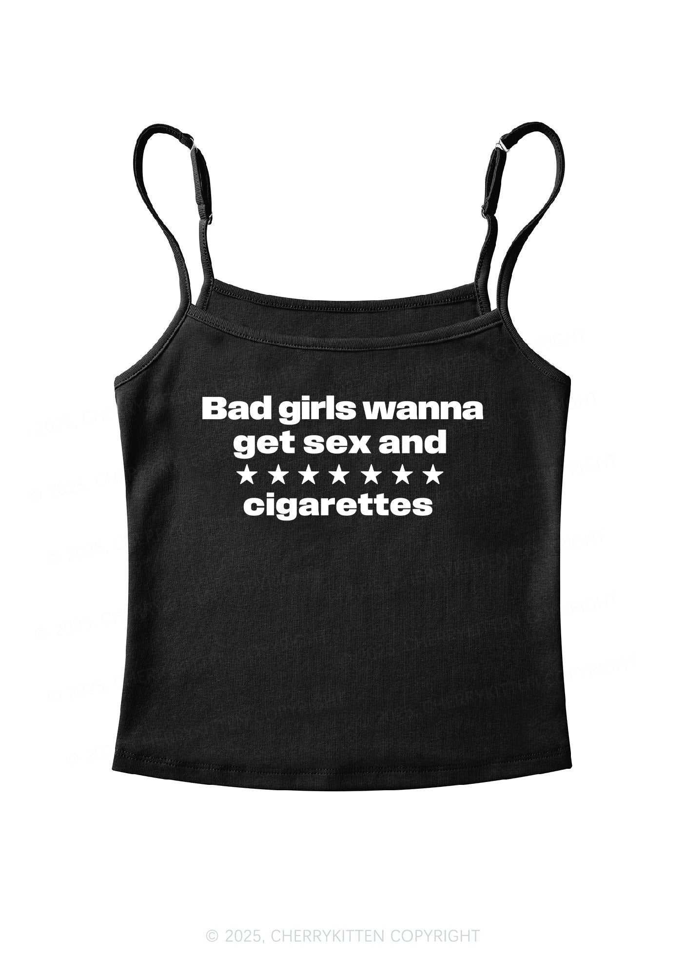 Wanna Sxx Cigarettes Y2K Spaghetti Strap Cami Cherrykitten