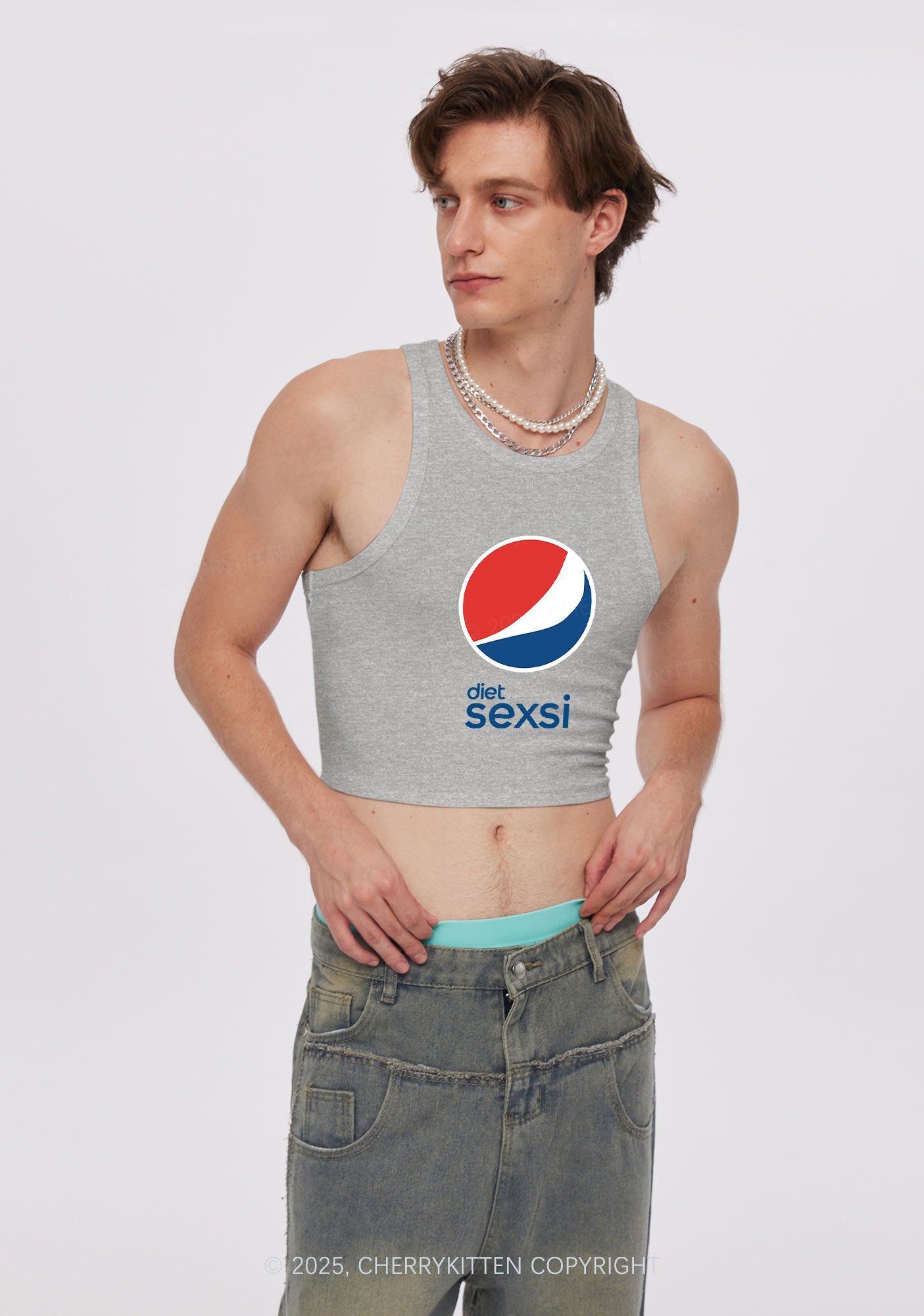 Diet Sexsi Y2K Crop Tank Top Cherrykitten