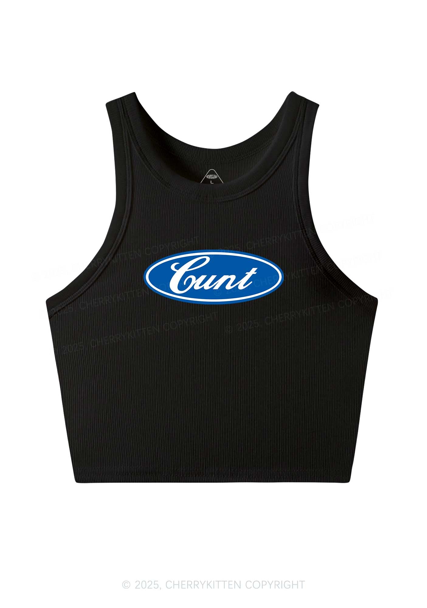 Oval Cxxt Y2K Crop Tank Top Cherrykitten