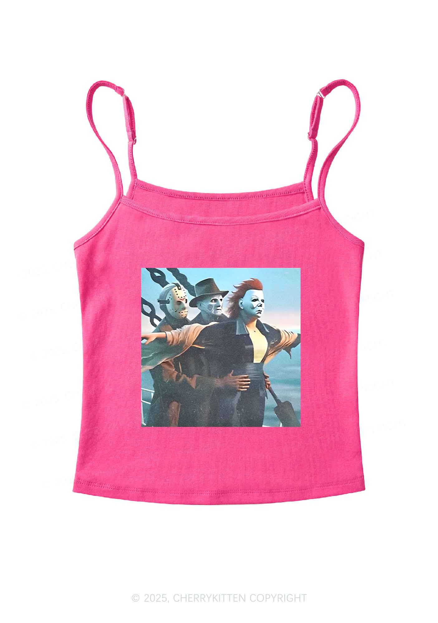 Halloween Horror Characters Y2K Spaghetti Strap Cami Cherrykitten