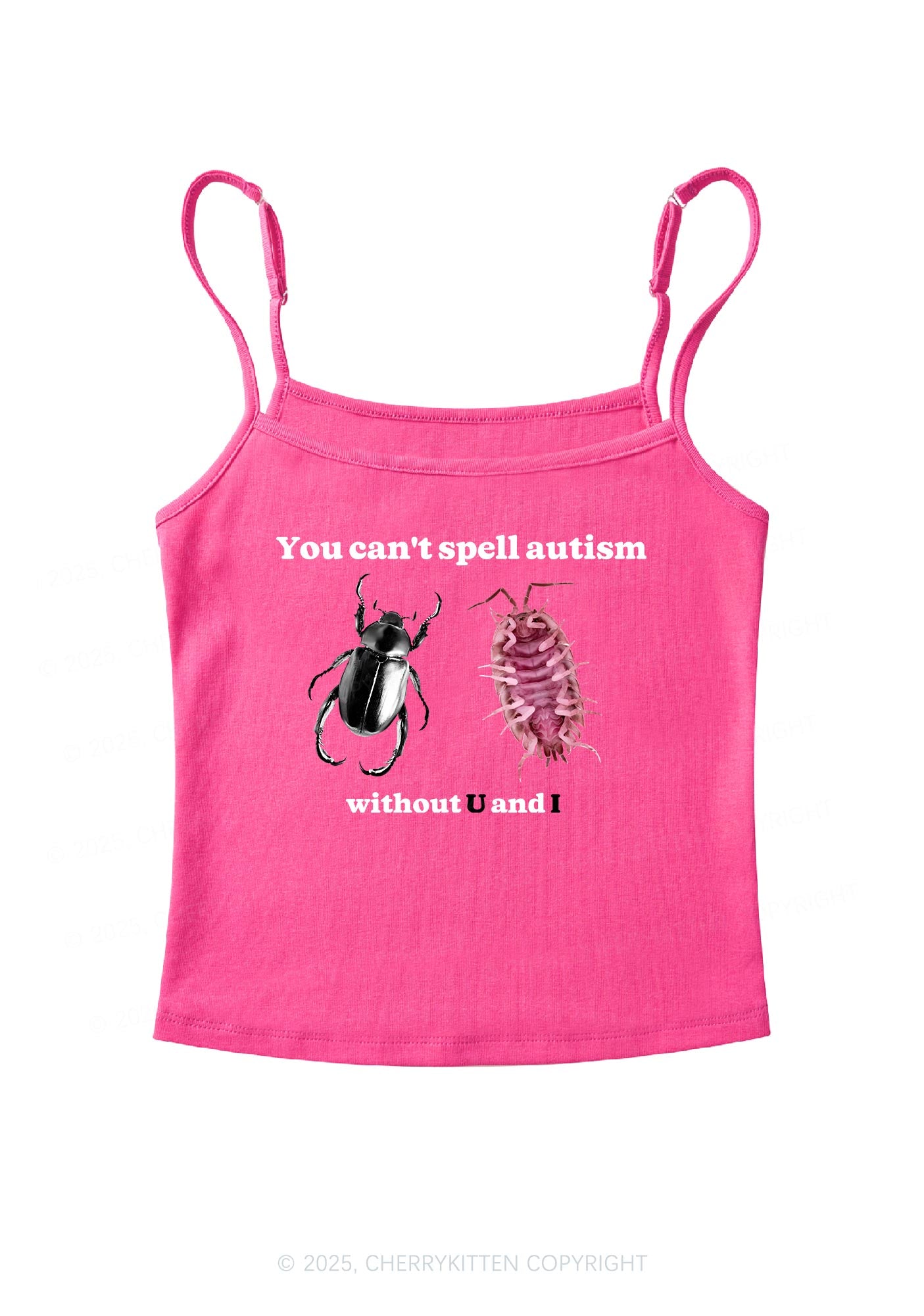 Autism Insect Y2K Spaghetti Strap Cami Cherrykitten