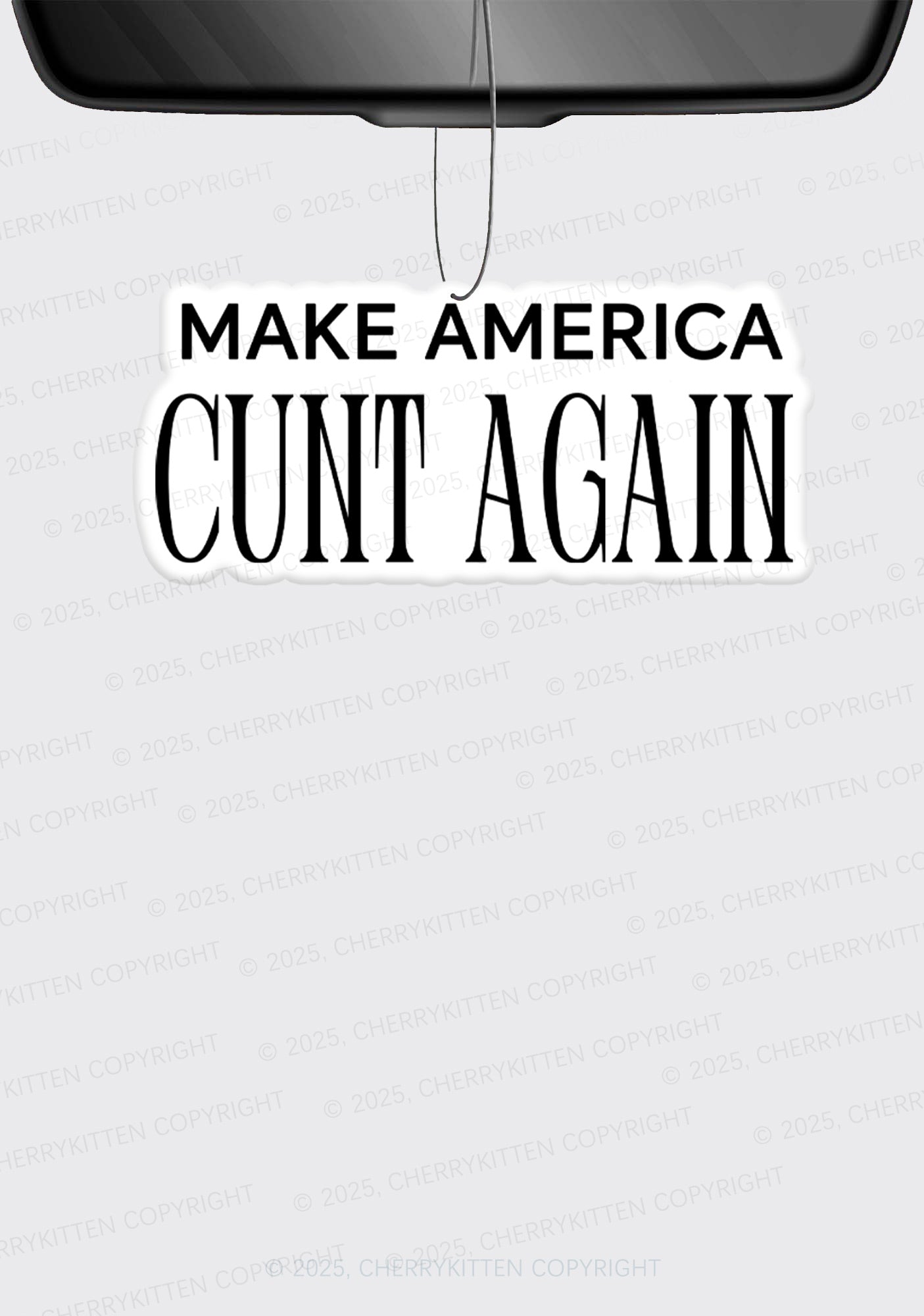 Make America Cxxt Again 1Pc Y2K Car Air Freshener Cherrykitten
