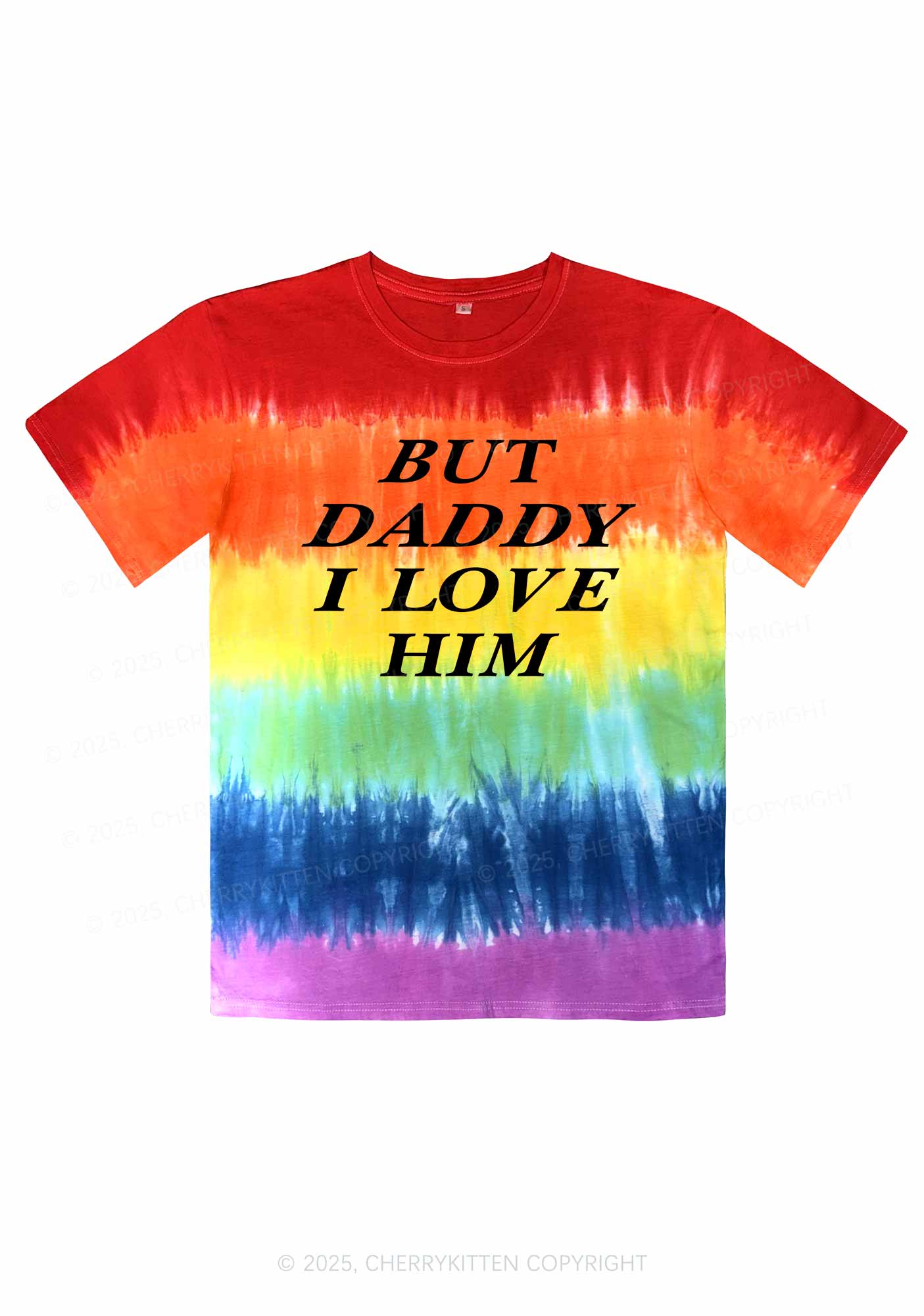 But Daddy I Love Him Pride Y2K Tie Dye Shirts Cherrykitten