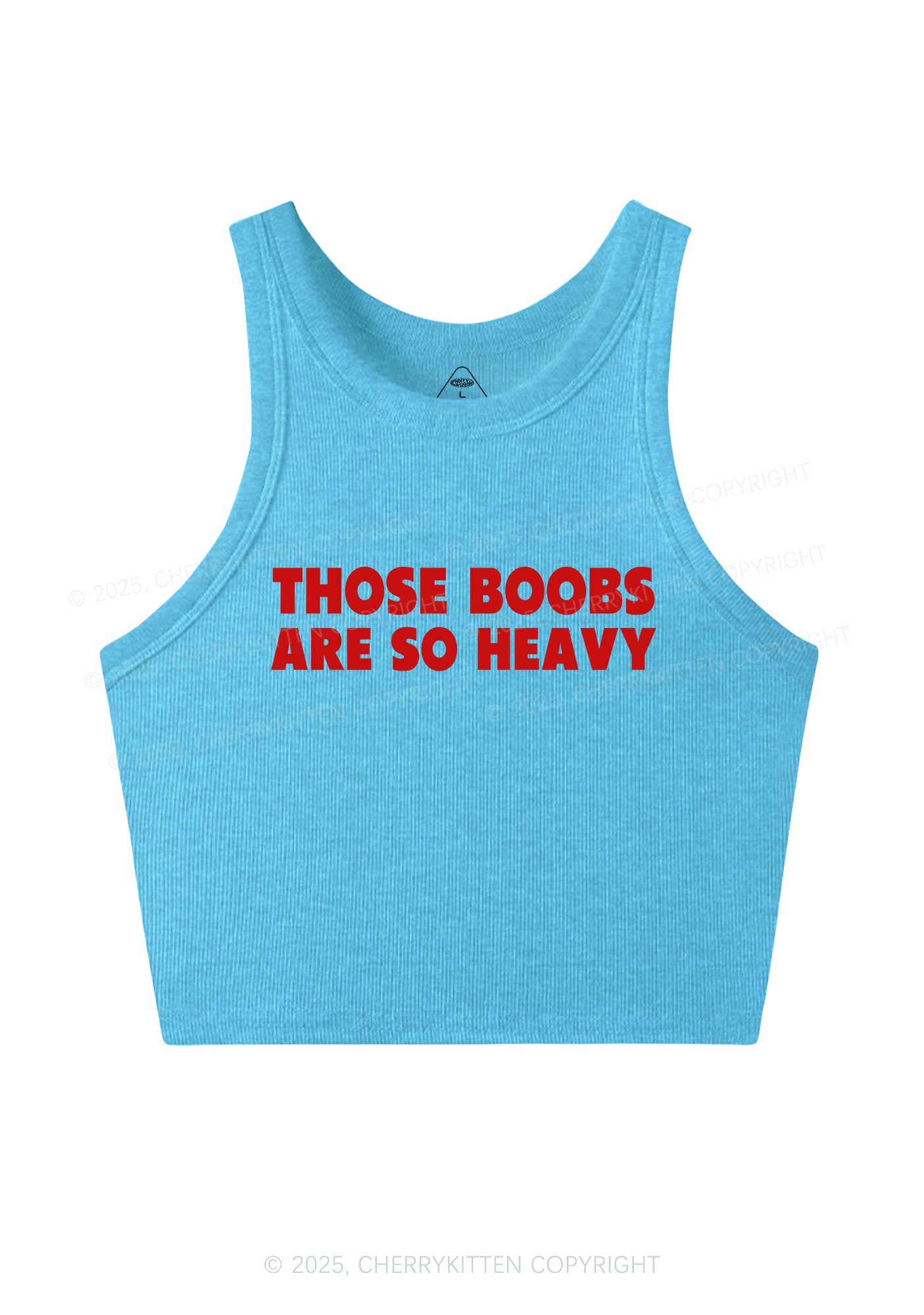 Bxxbs Are So Heavy Y2K Crop Tank Top Cherrykitten