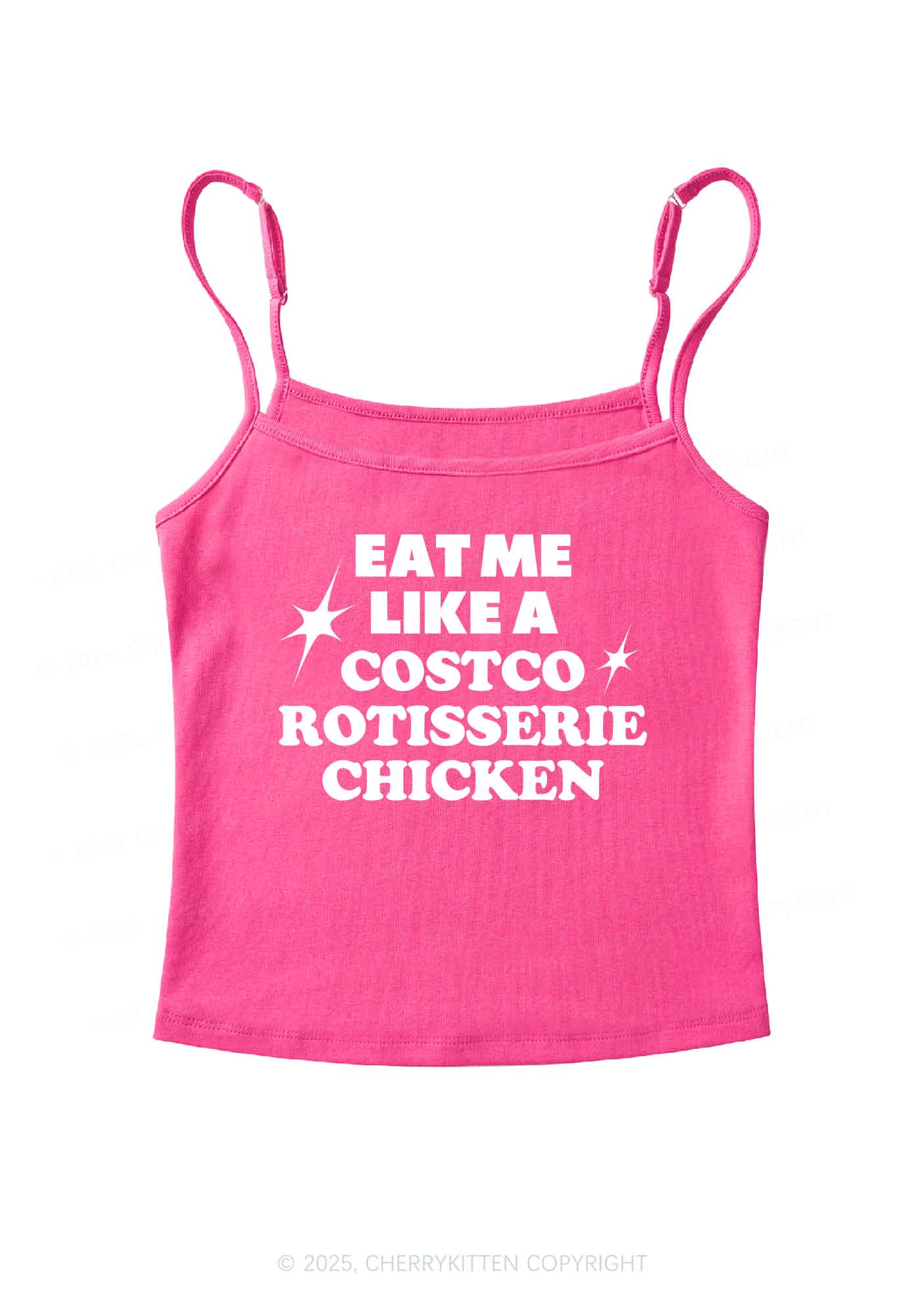 Eat Me Like Chicken Y2K Spaghetti Strap Cami Cherrykitten