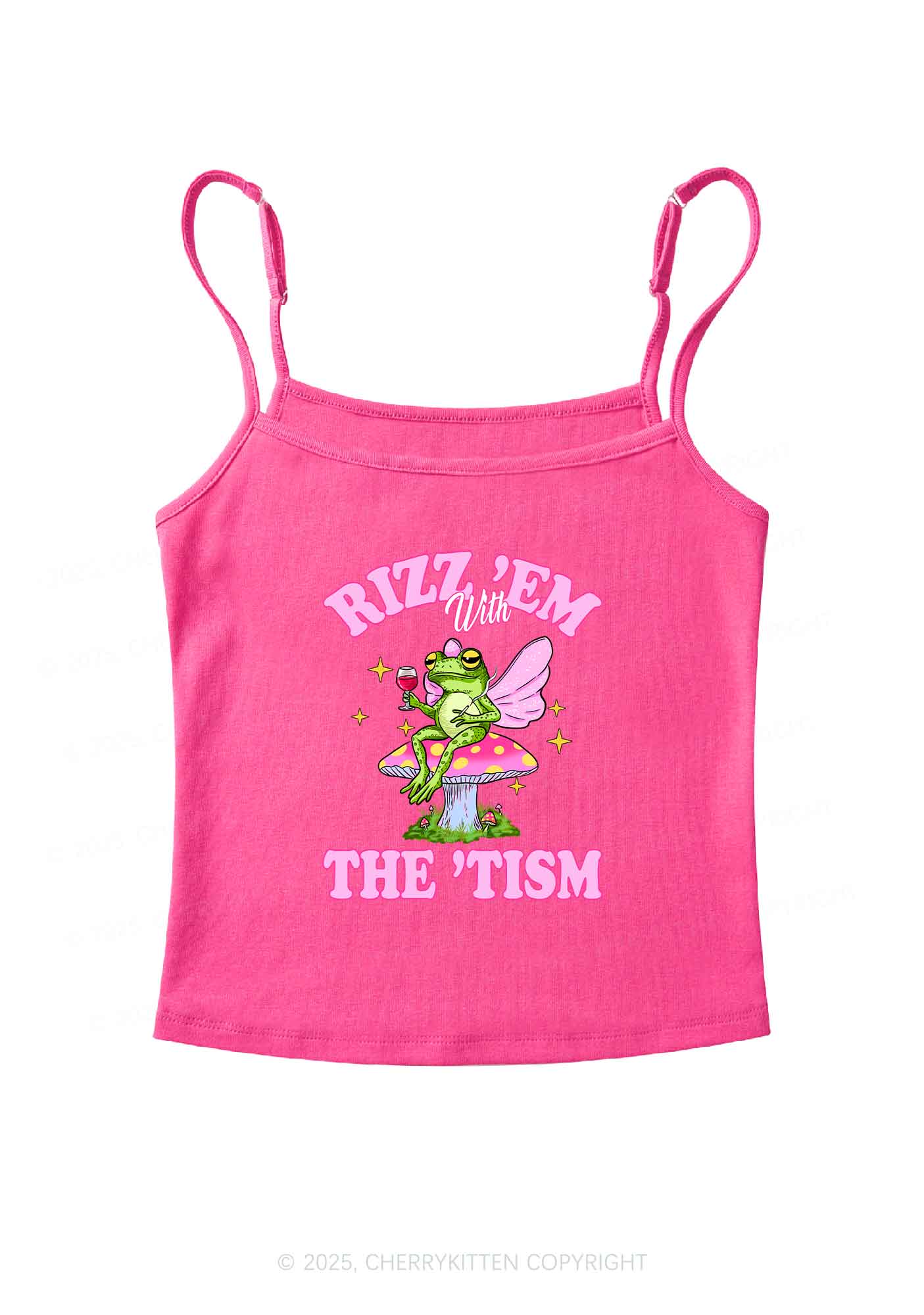 Fairy Frog Rizz Tism Y2K Spaghetti Strap Cami Cherrykitten