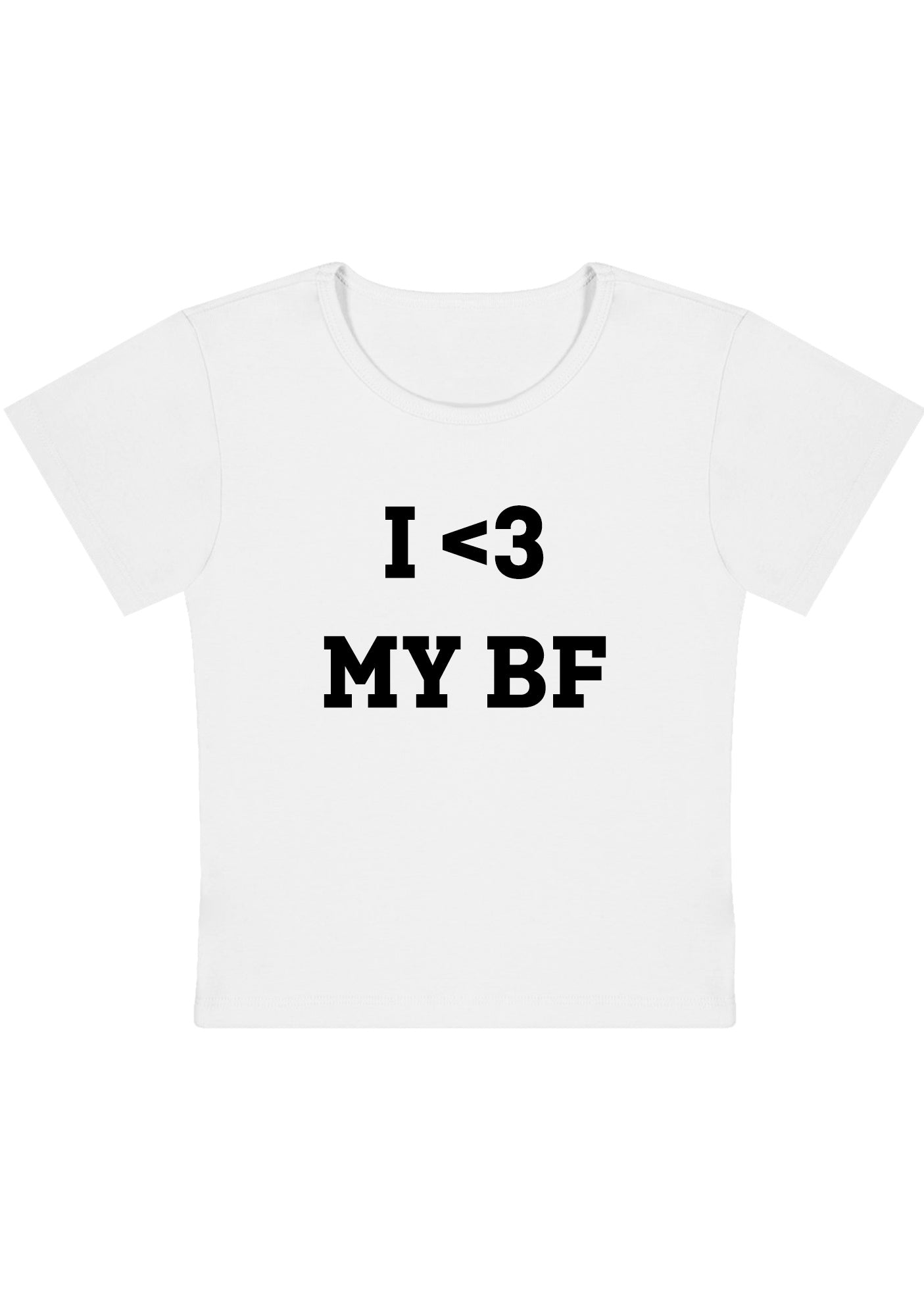 I <3 My BF Y2K Baby Tee