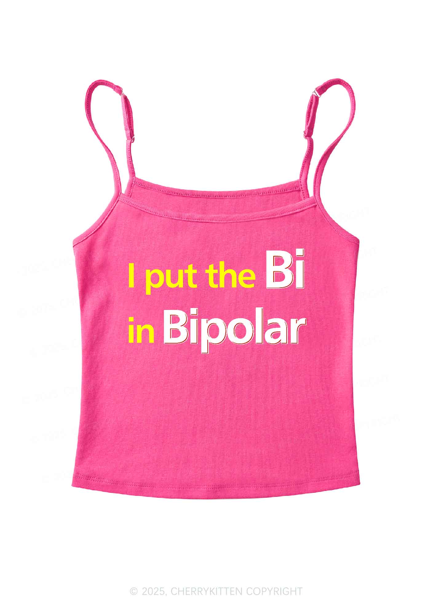 Bi In BipolarY2K Spaghetti Strap Cami Cherrykitten