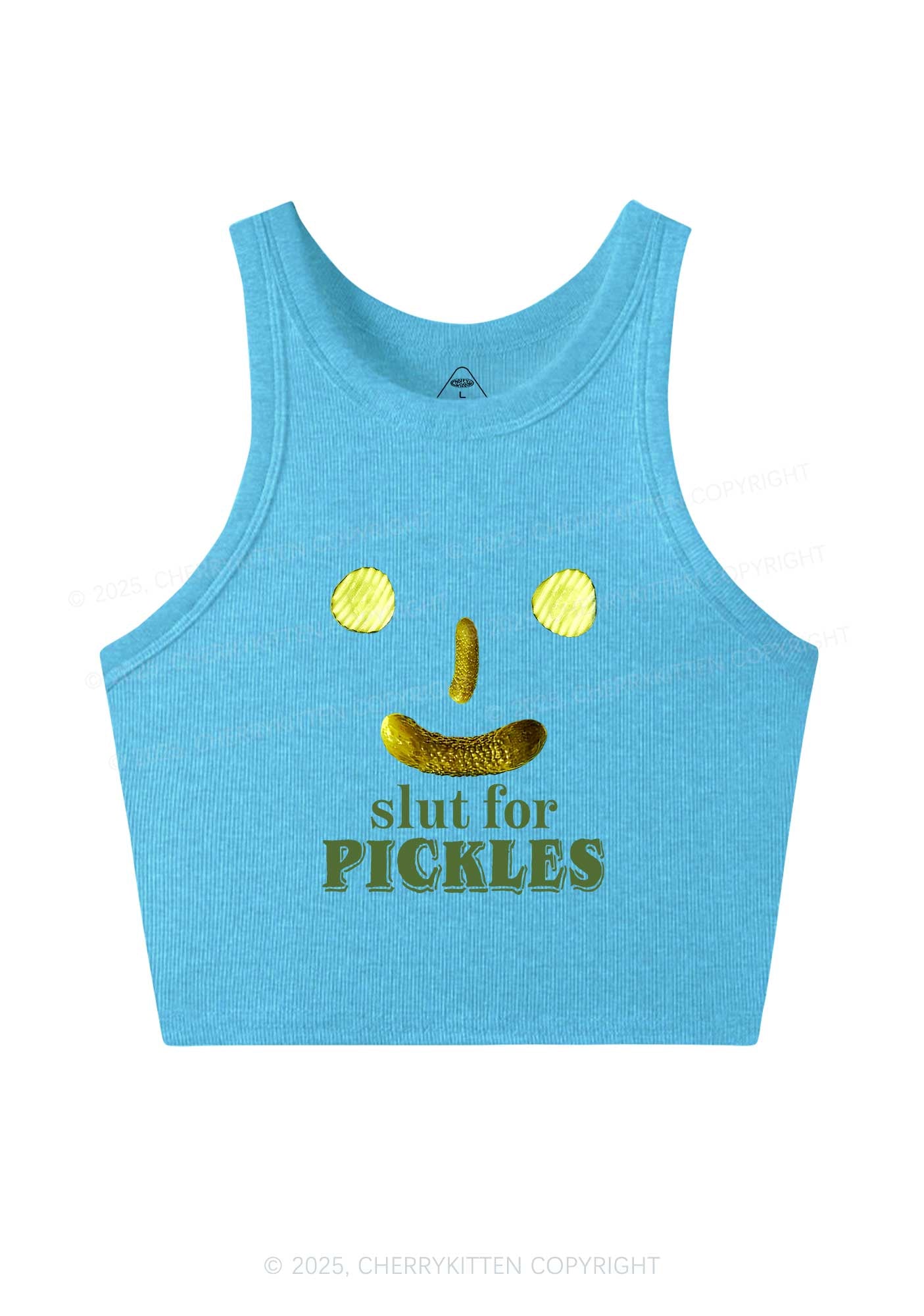 Slxt For Pickles Y2K Crop Tank Top Cherrykitten