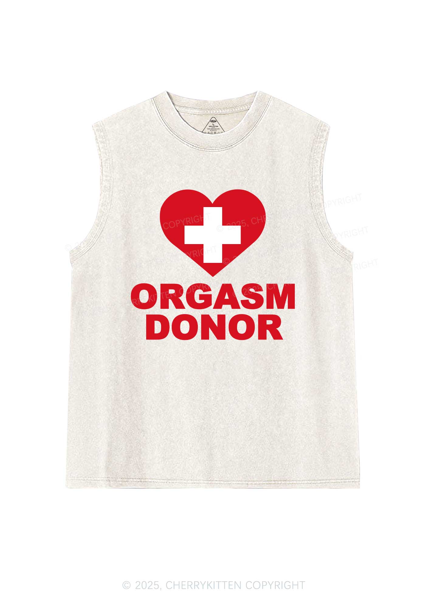 Orgxsm Donor Y2K Washed Muscle Tank Cherrykitten