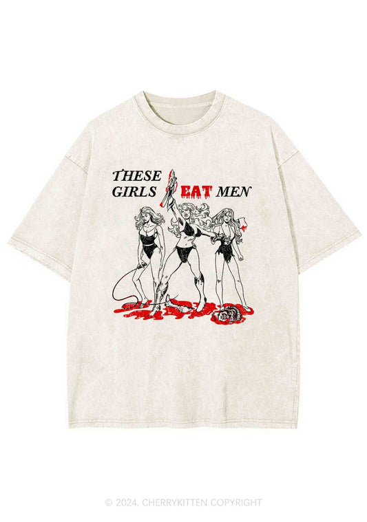 These Girls Eat Men Y2K Washed Tee Cherrykitten