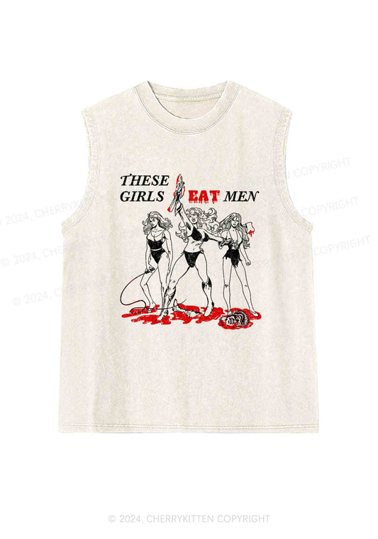 These Girls Eat Men Y2K Washed Tank Cherrykitten