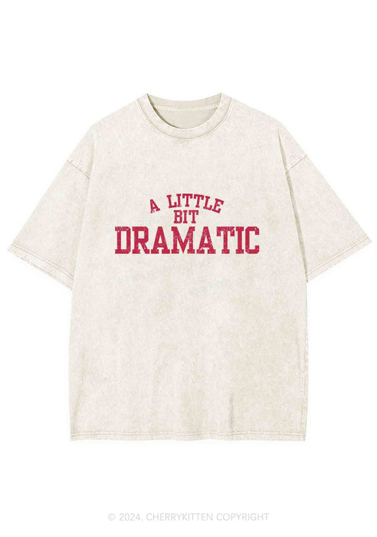 A Little Bit Dramatic Y2K Washed Tee Cherrykitten