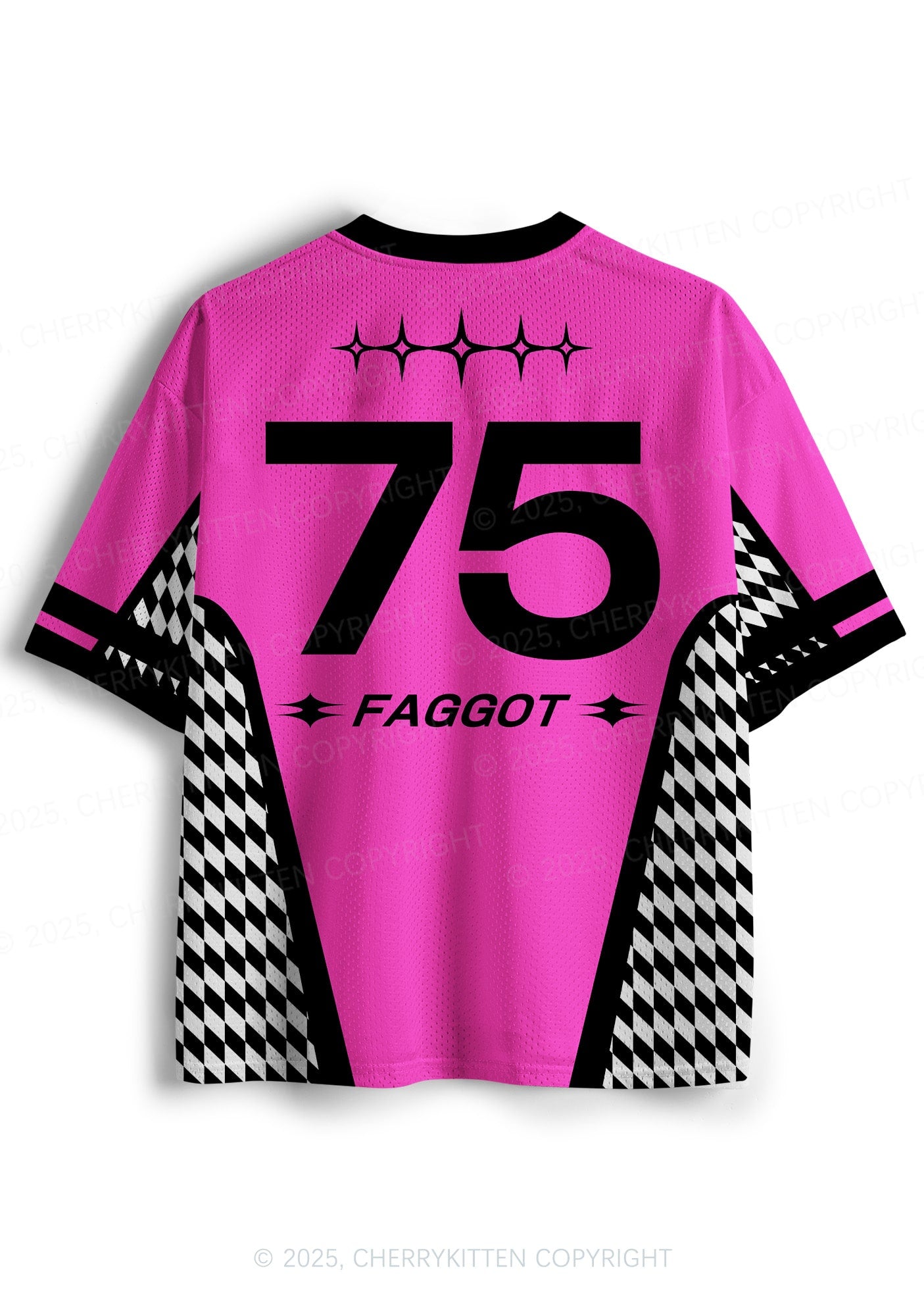 Custom Hot Pink Faggot Pride Y2K Sport Jersey Shirts Cherrykitten