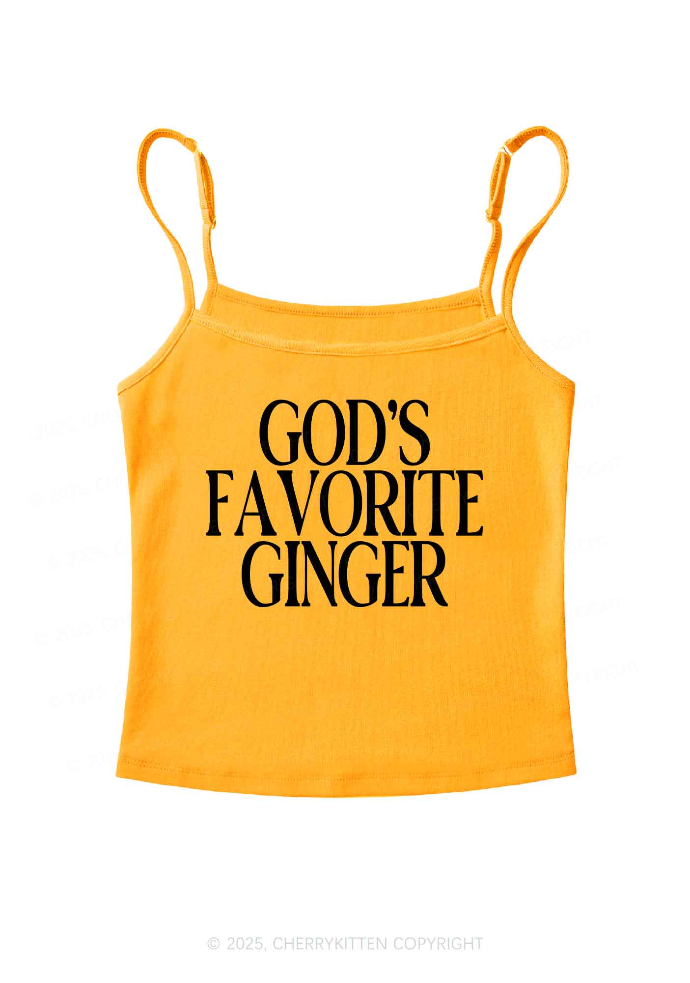 Gods Favorite Ginger Y2K Spaghetti Strap Cami Cherrykitten