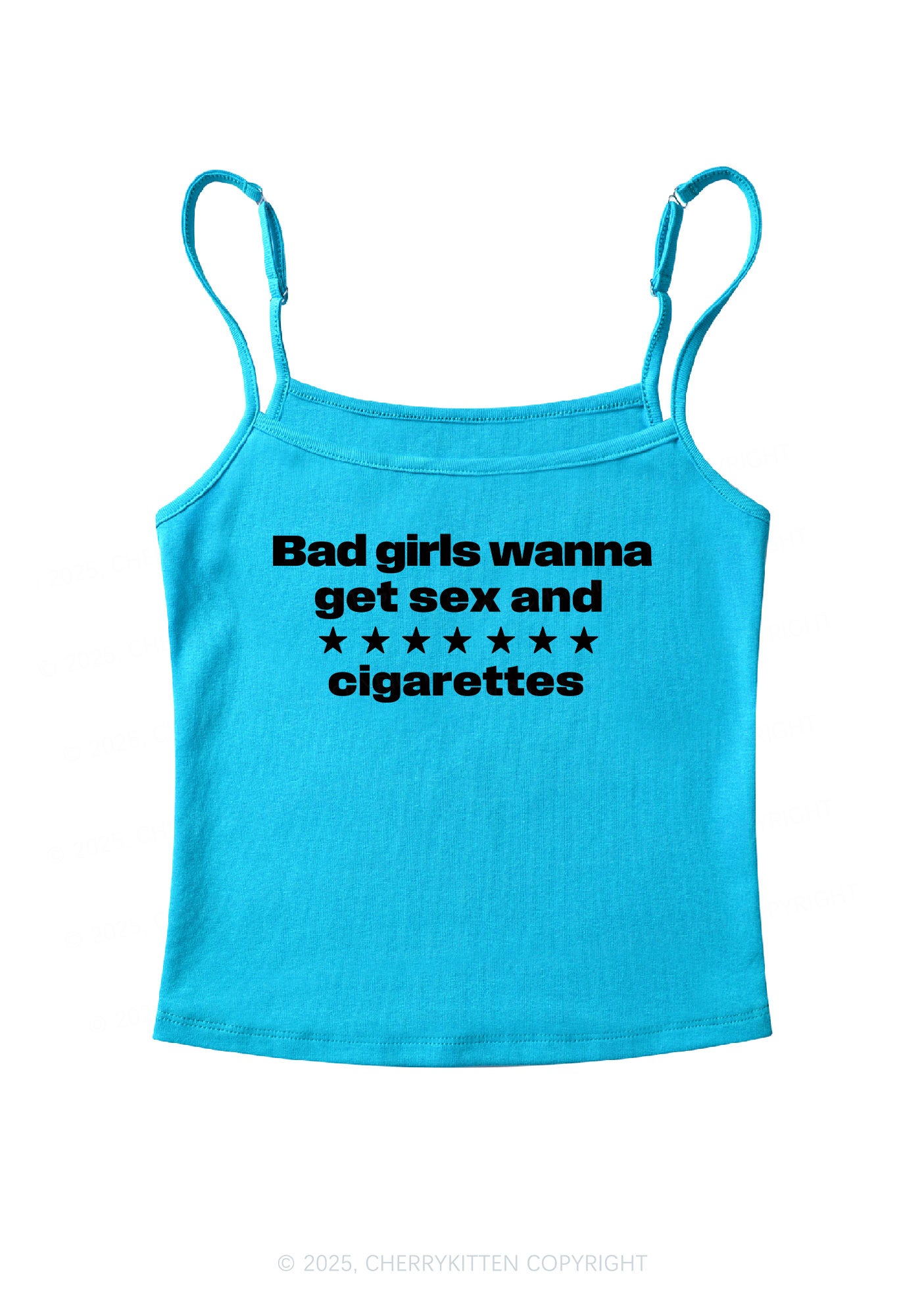 Wanna Sxx Cigarettes Y2K Spaghetti Strap Cami Cherrykitten