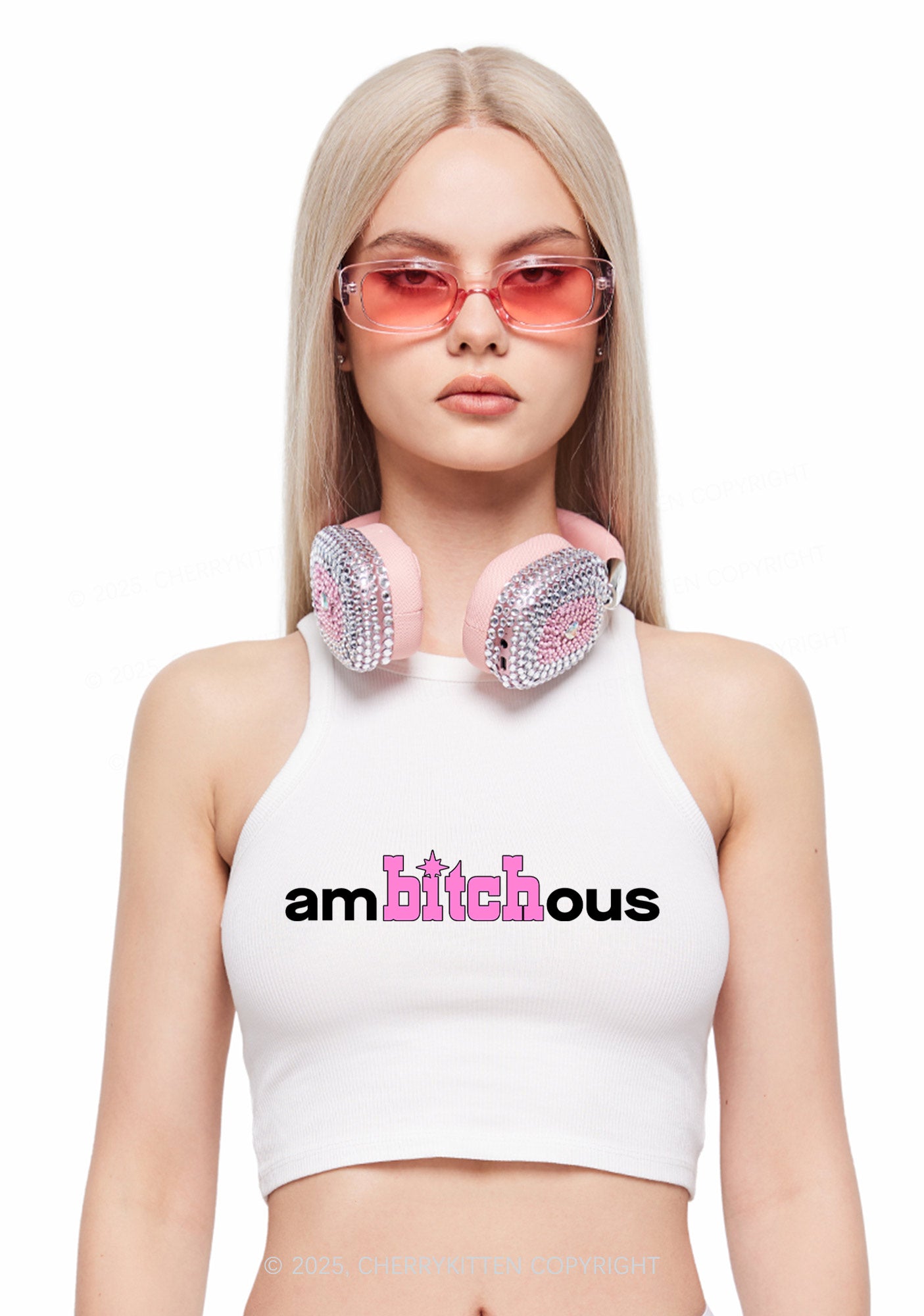 Ambxxchous Y2K Crop Tank Top Cherrykitten