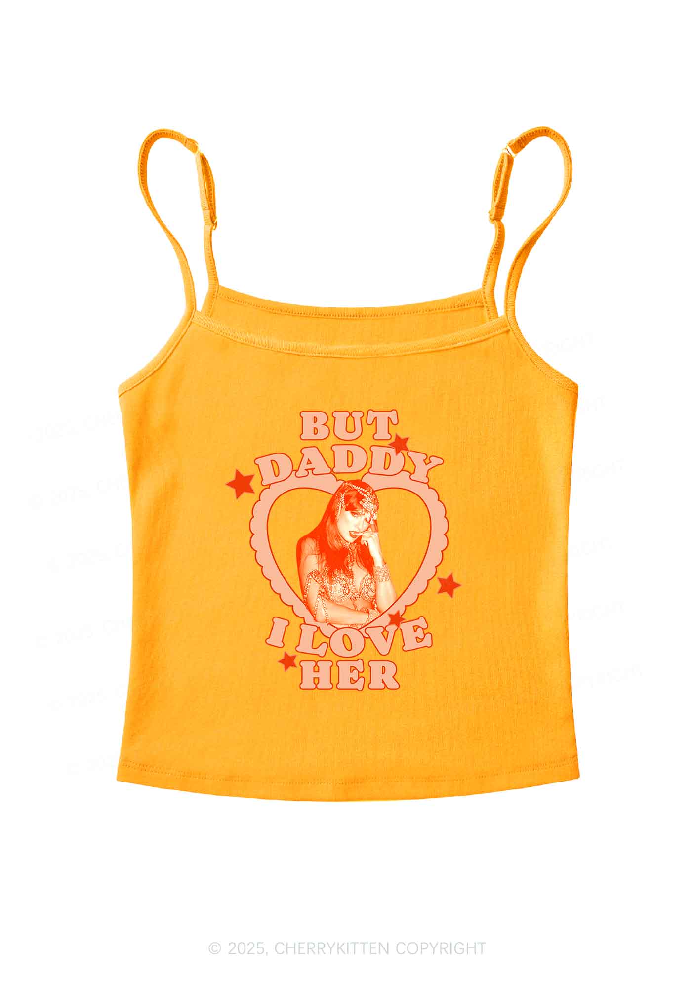 Daddy Love Heart TS Y2K Spaghetti Strap Cami Cherrykitten