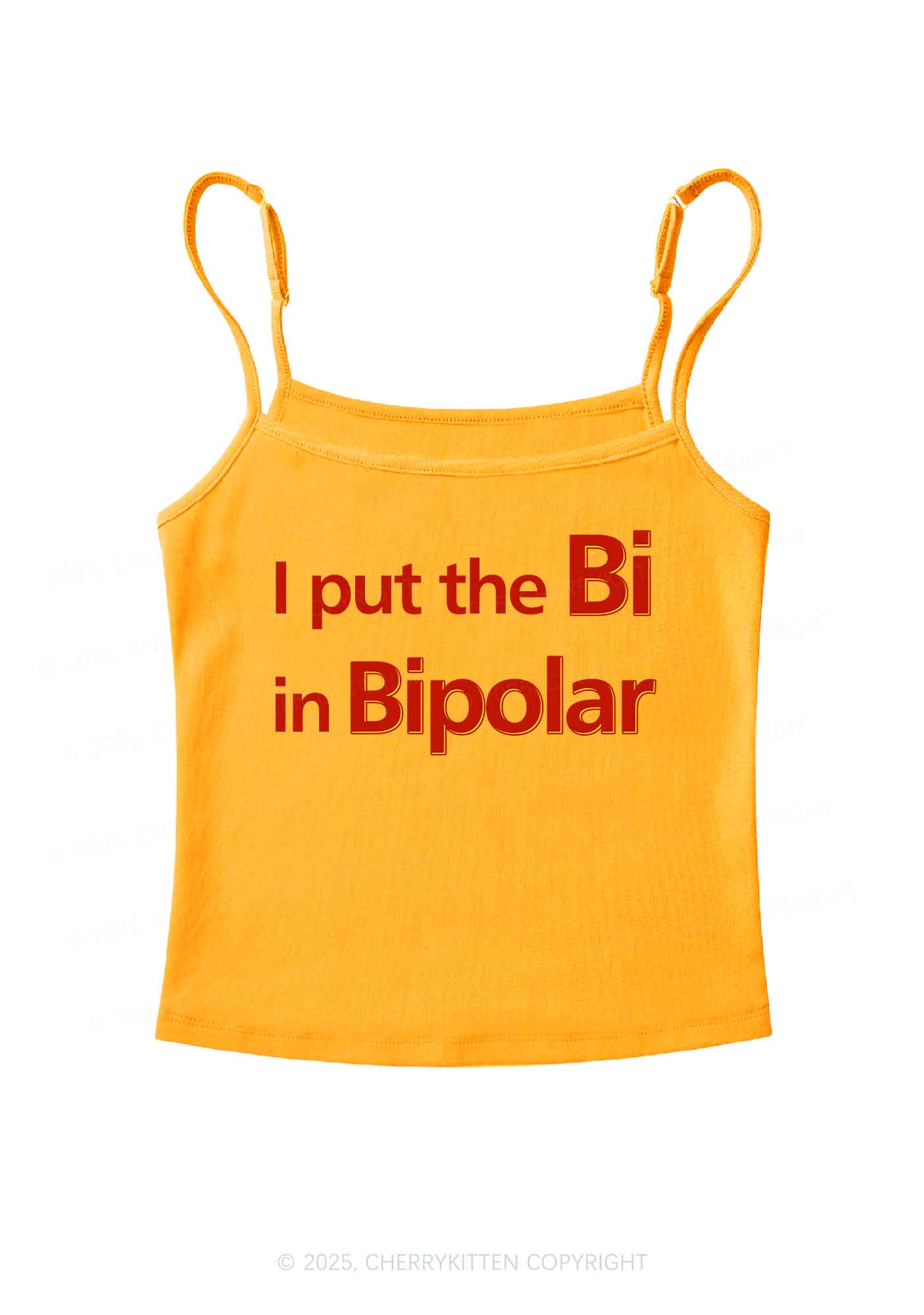Bi In BipolarY2K Spaghetti Strap Cami Cherrykitten