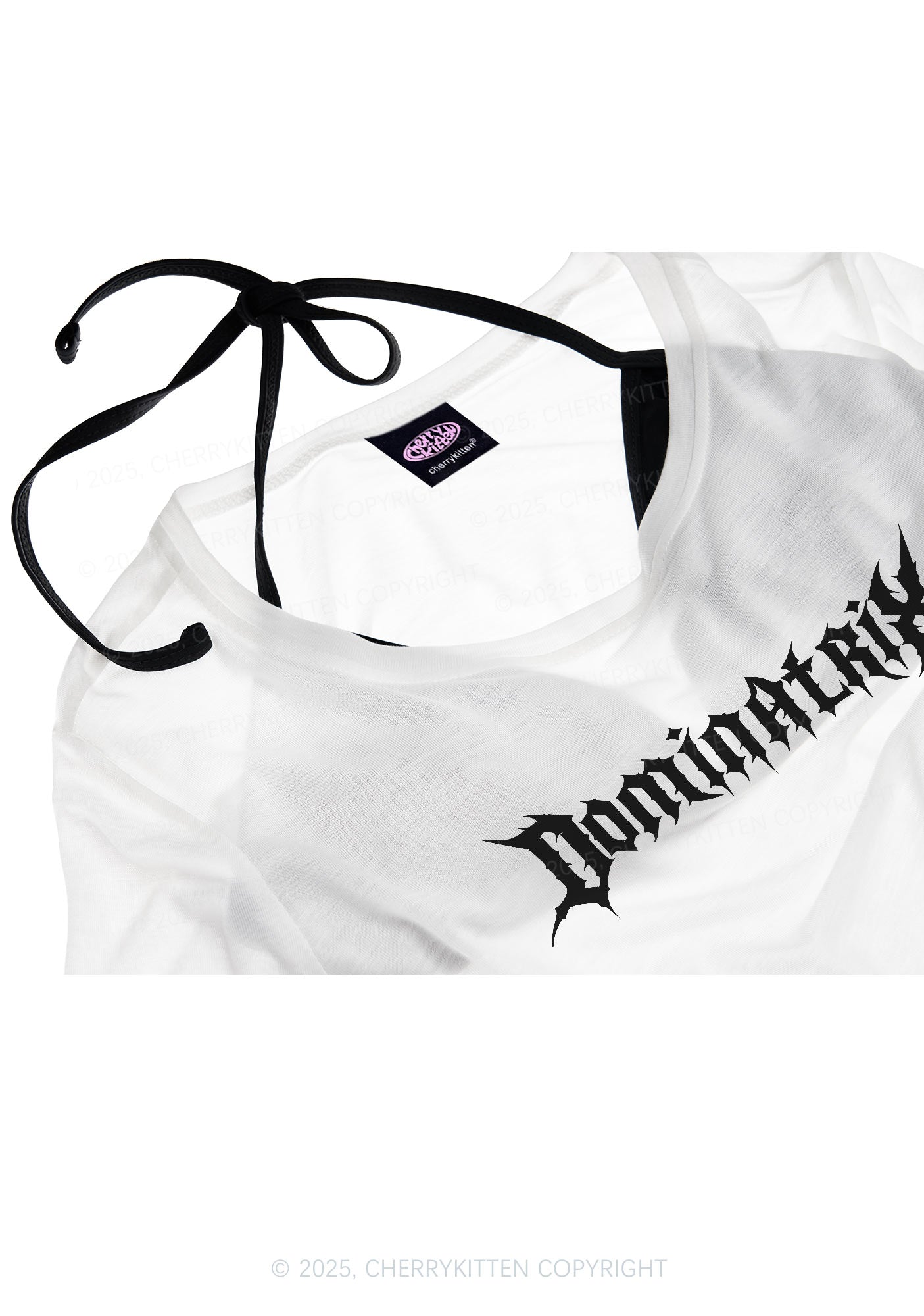 Dominatrix Y2K Sheer Boyfriend Tee Cherrykitten