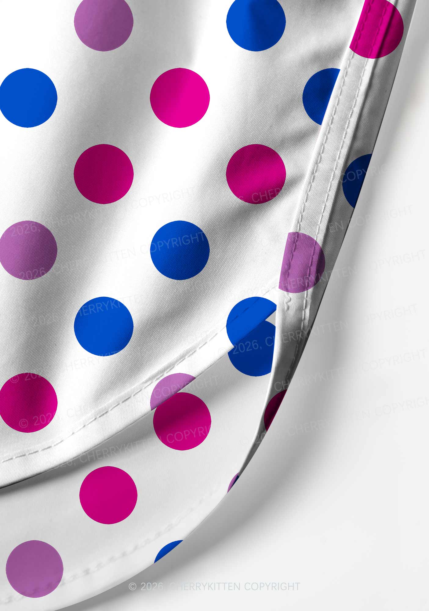 Bisexual Dots On White Pride Y2K Print Men Beach Shorts Cherrykitten