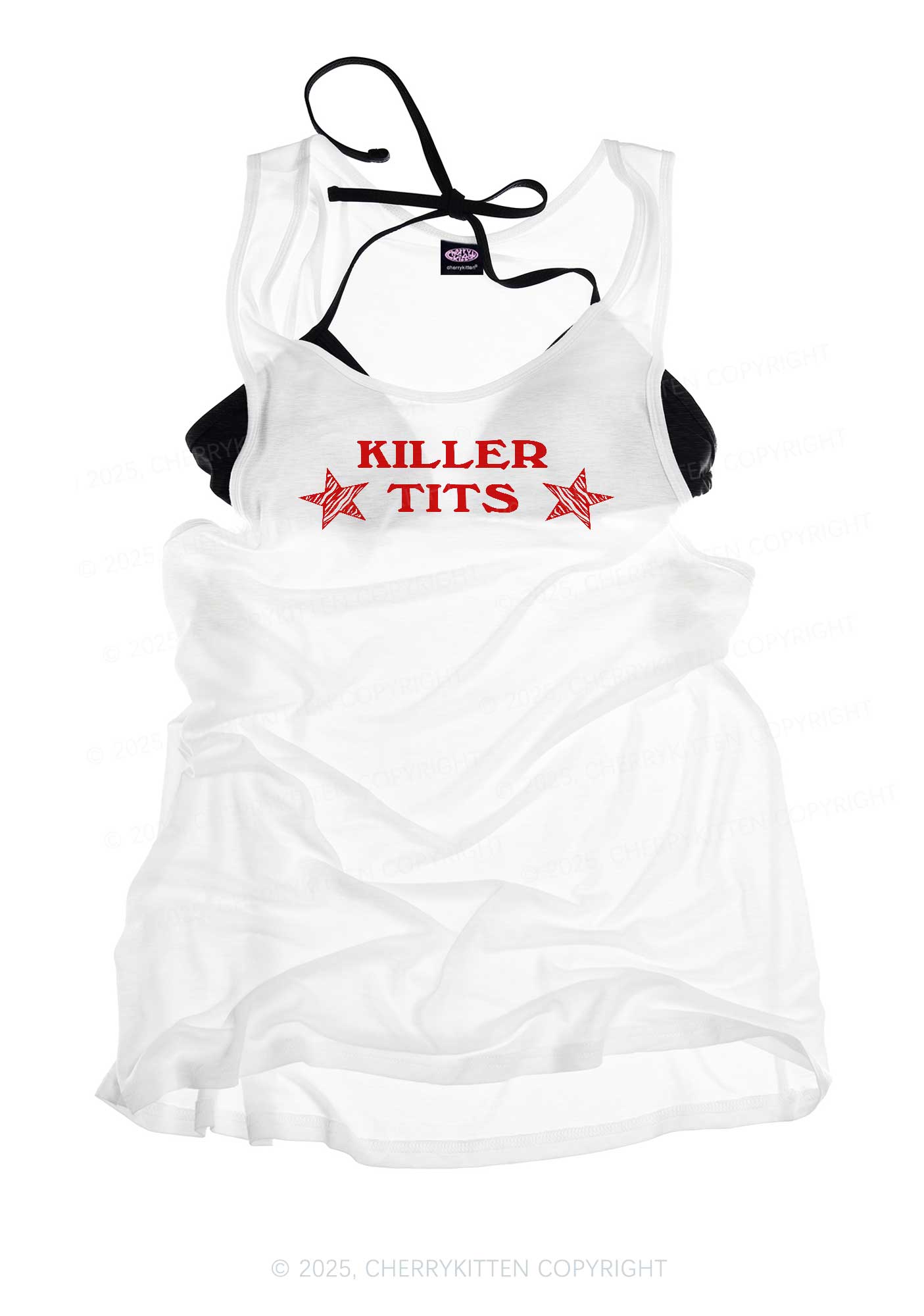 Killer Txts Y2K Sheer Boyfriend Tank Cherrykitten