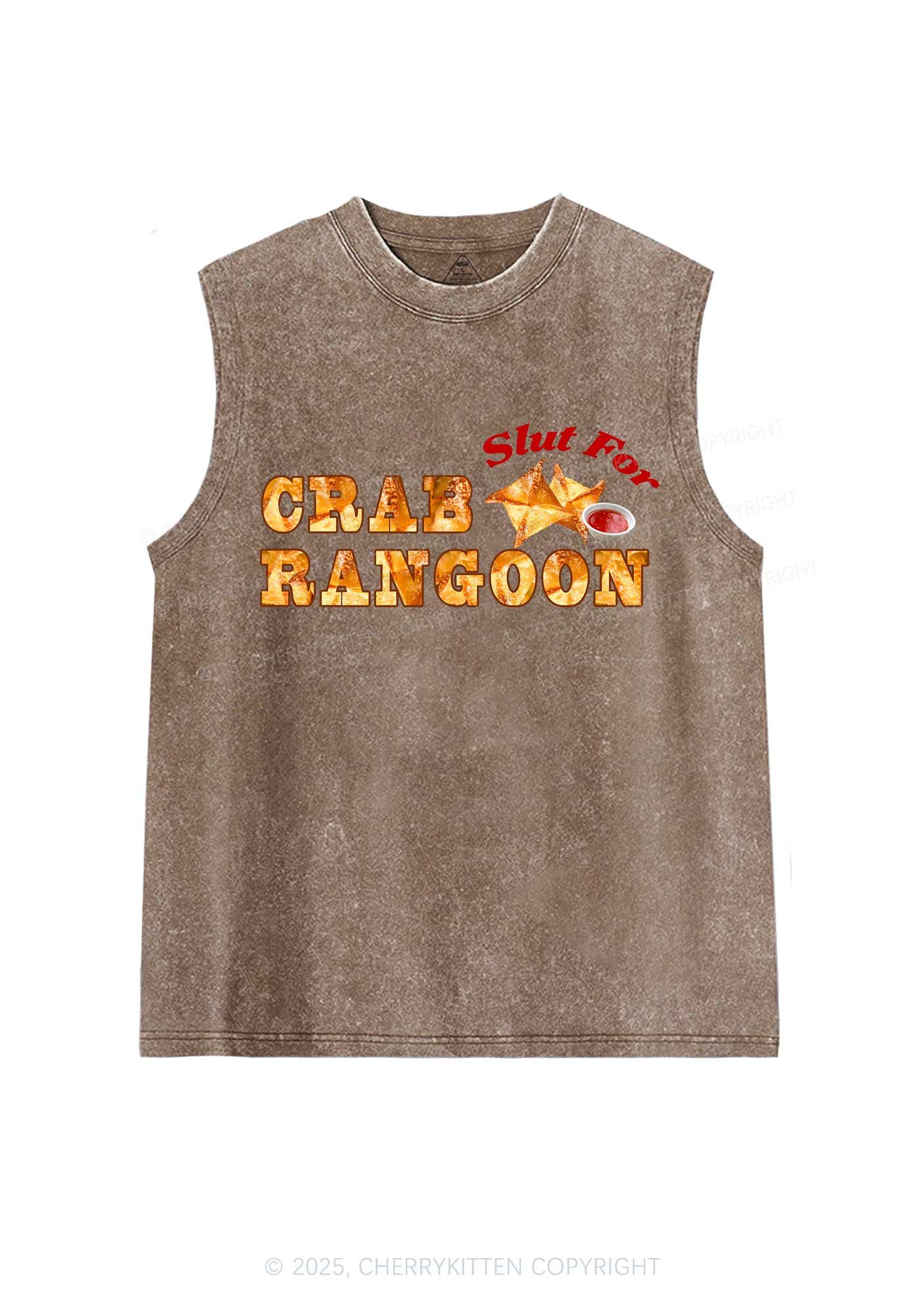 Slxt For Carb Rangoon Y2K Washed Muscle Tank Cherrykitten