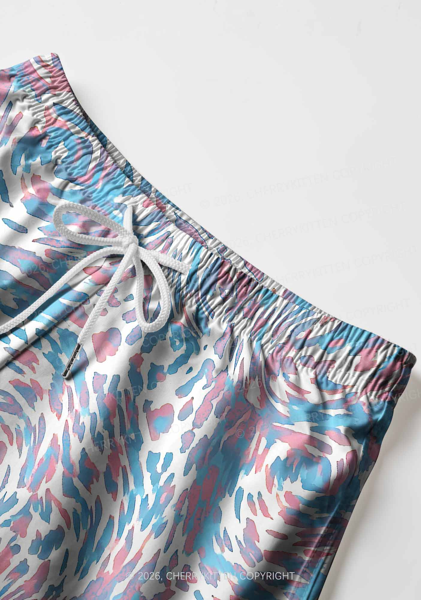 Trans Leopard Pride Y2K Print Men Beach Shorts Cherrykitten