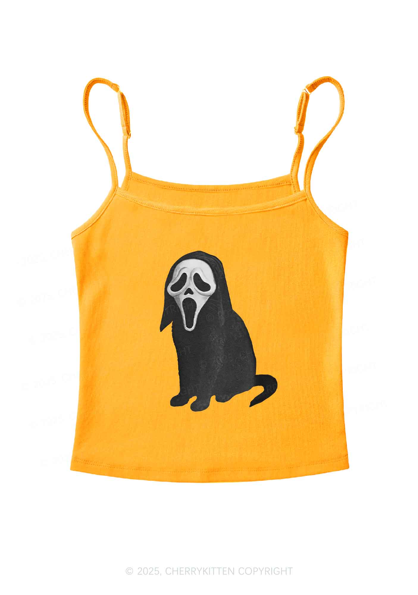 Halloween Ghostcat Y2K Spaghetti Strap Cami Cherrykitten