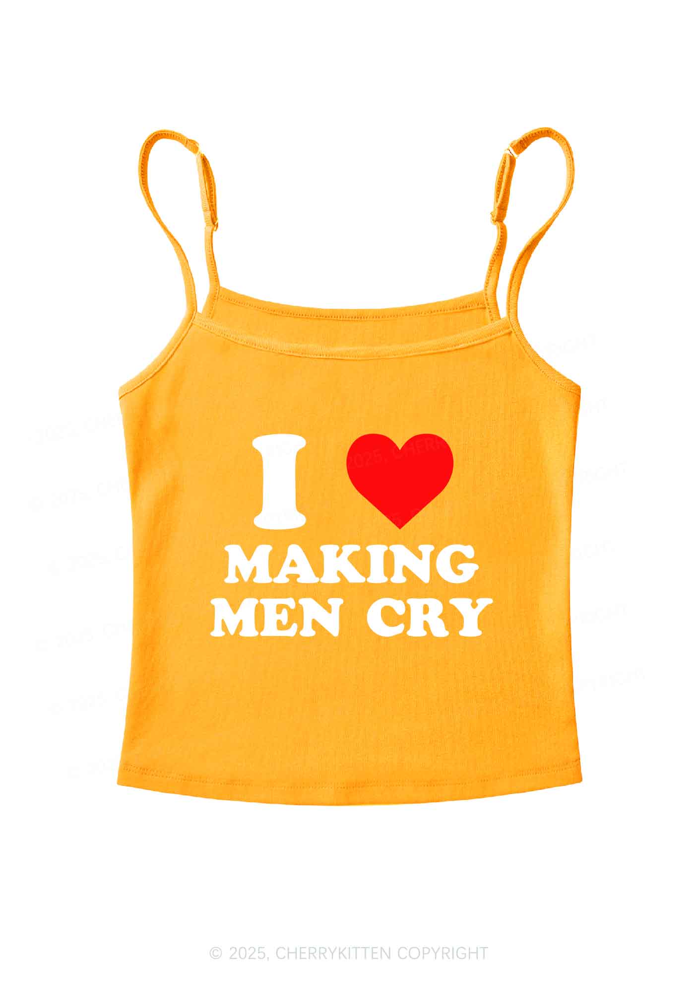 I Love Making Men Cry Y2K Spaghetti Strap Cami Cherrykitten