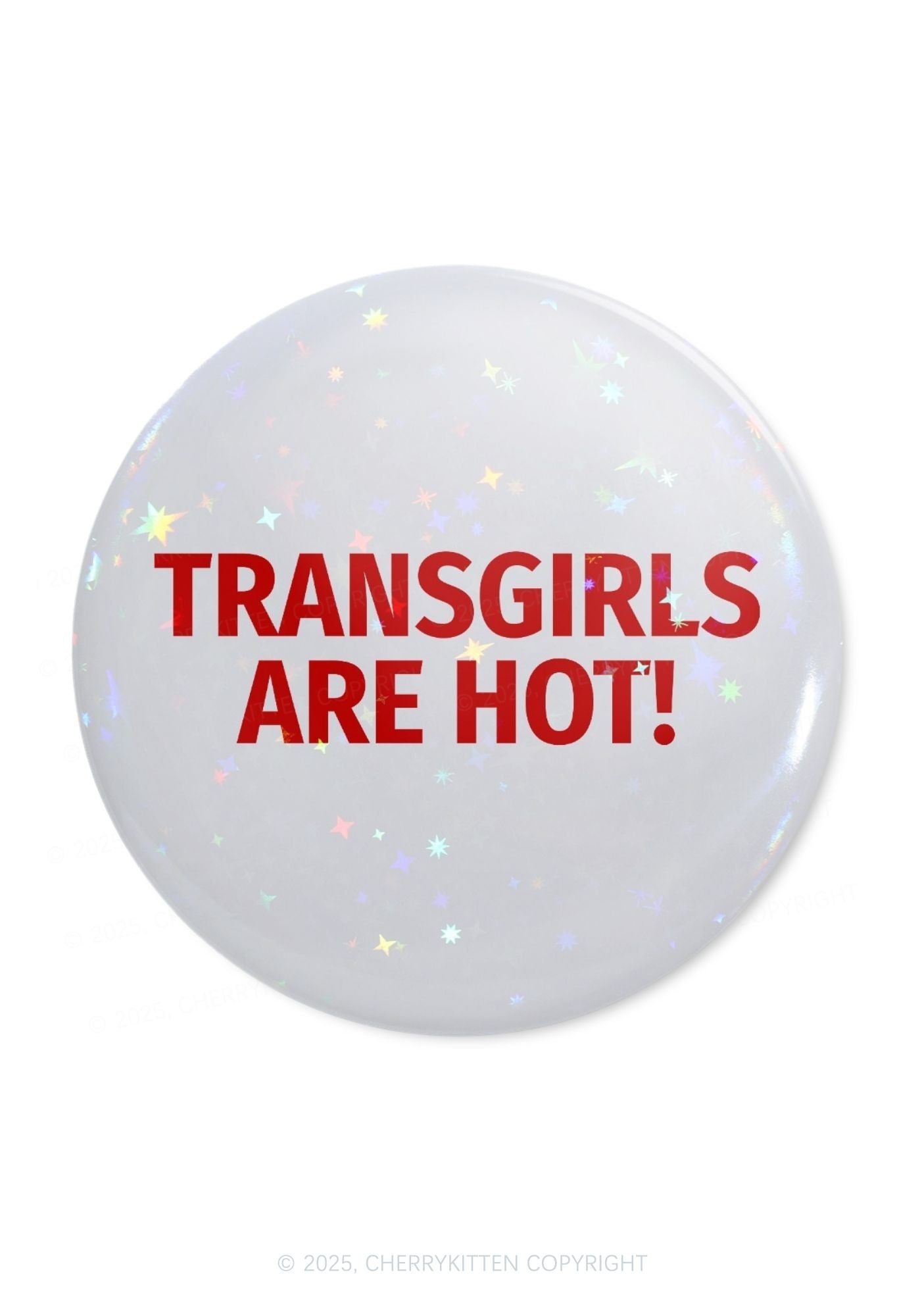 Transgirls Are Hot Pride 1Pc Y2K Pin Badge Cherrykitten