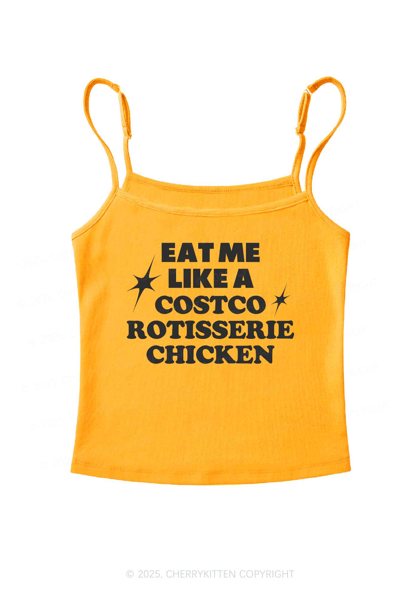 Eat Me Like Chicken Y2K Spaghetti Strap Cami Cherrykitten
