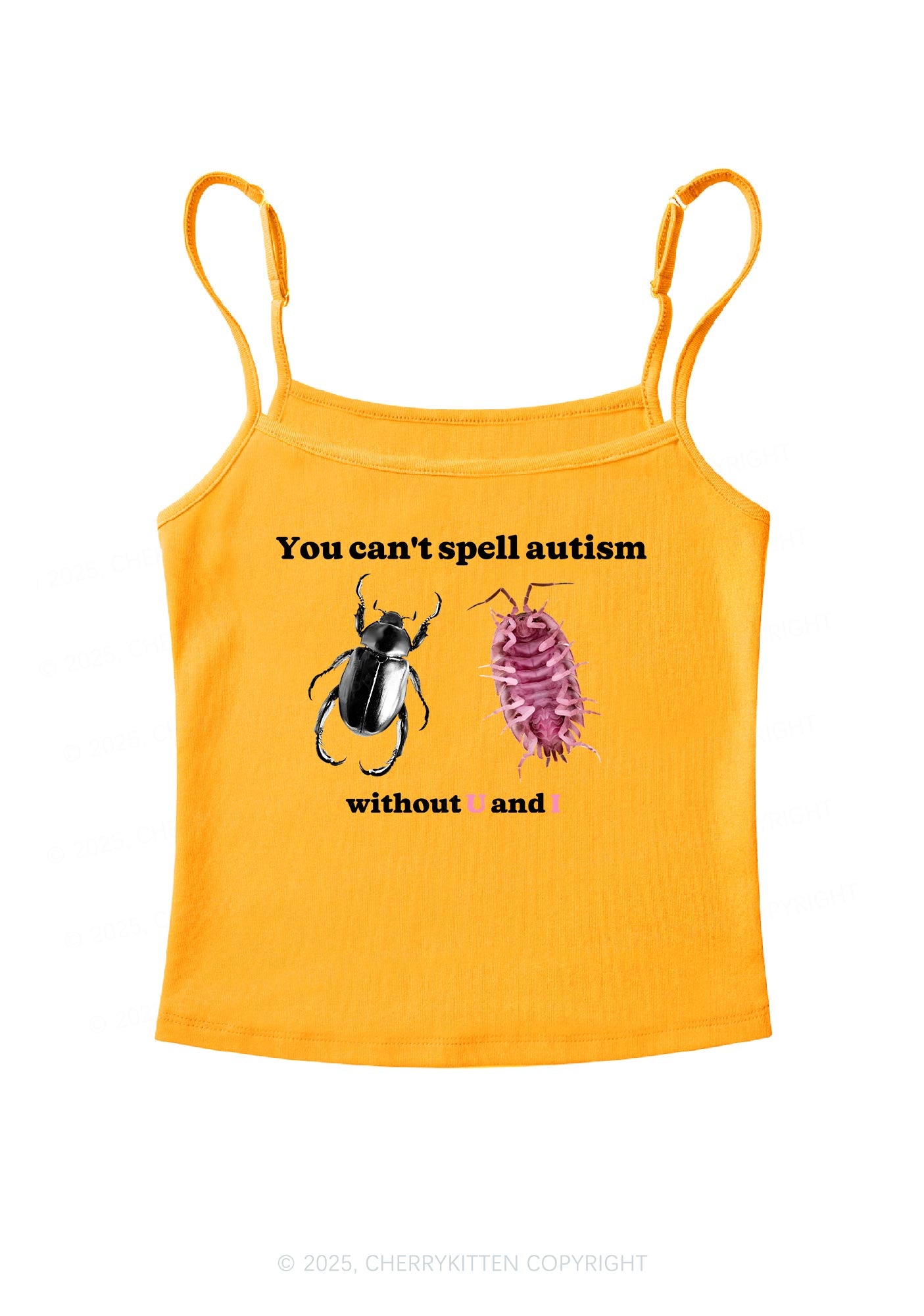 Autism Insect Y2K Spaghetti Strap Cami Cherrykitten