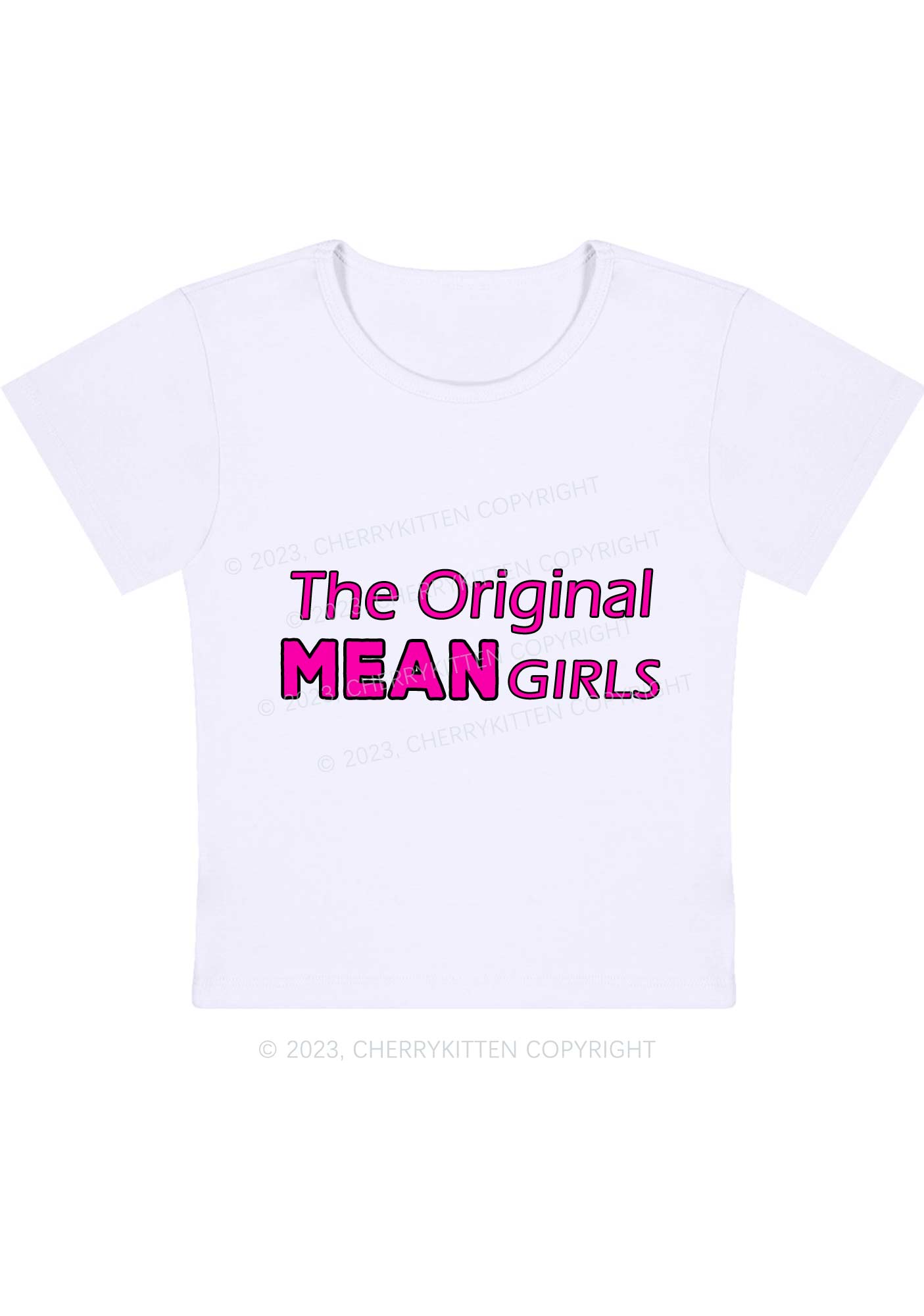 Curvy The Original Mean Girls Baby Tee Cherrykitten