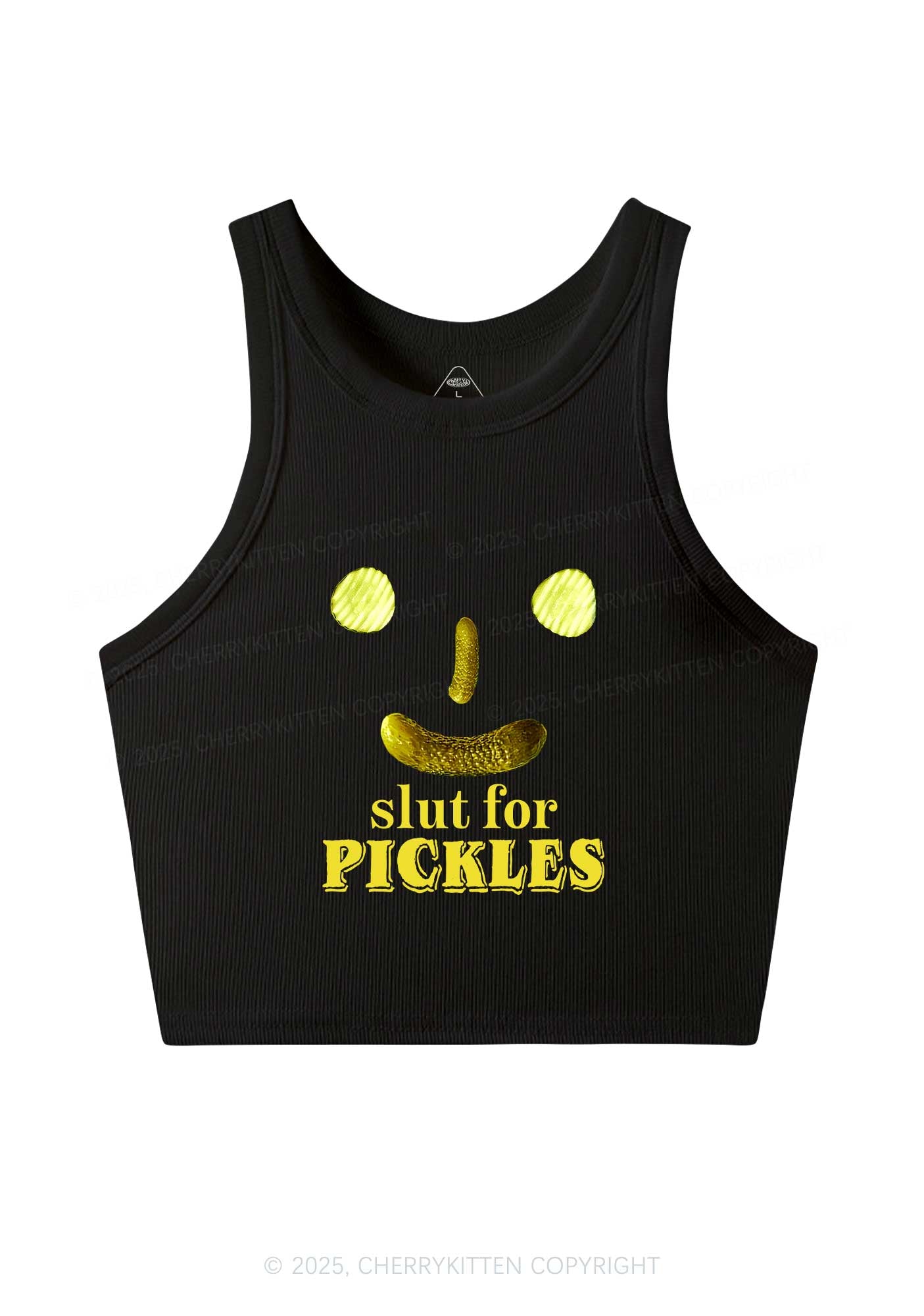 Slxt For Pickles Y2K Crop Tank Top Cherrykitten