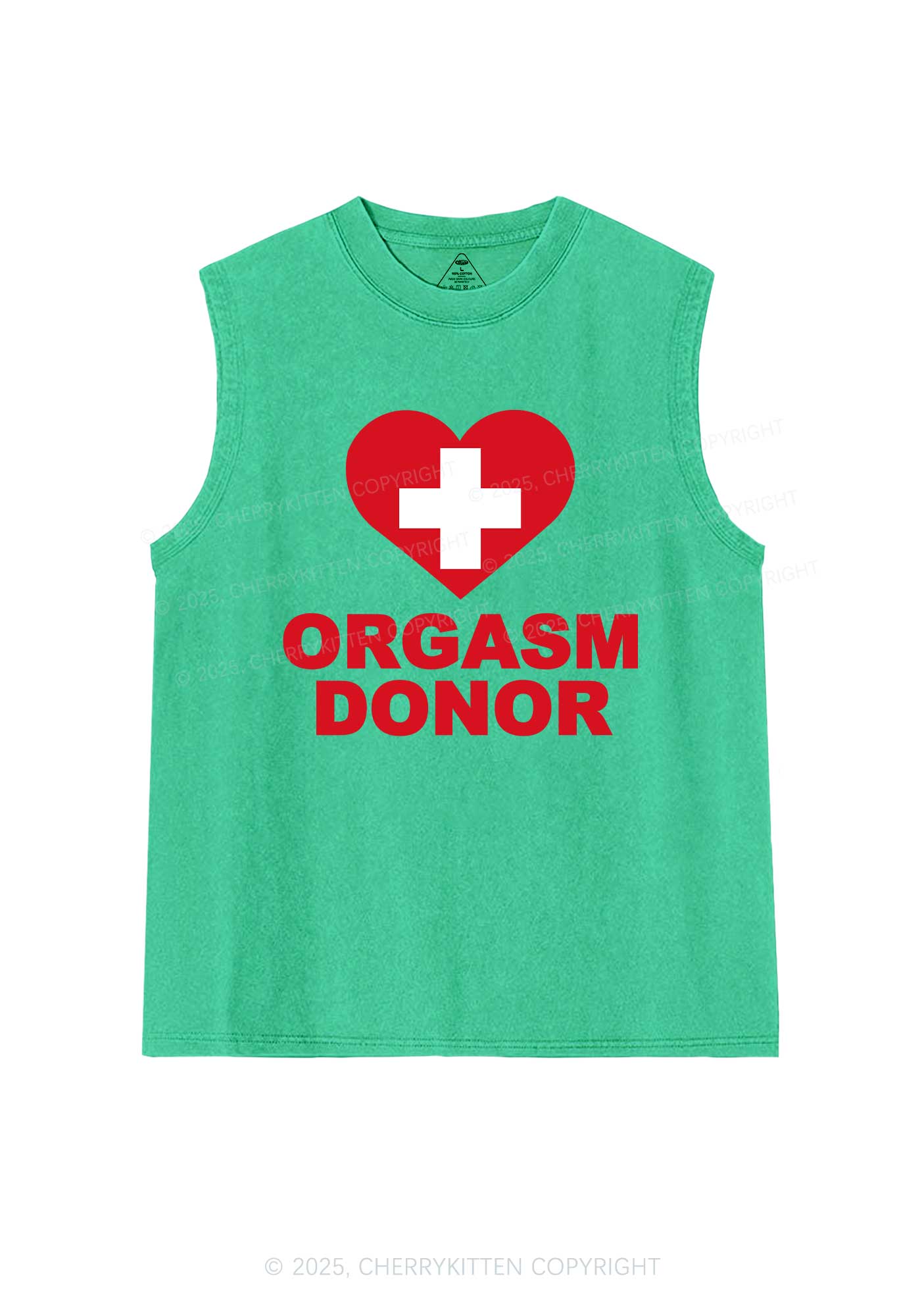 Orgxsm Donor Y2K Washed Muscle Tank Cherrykitten