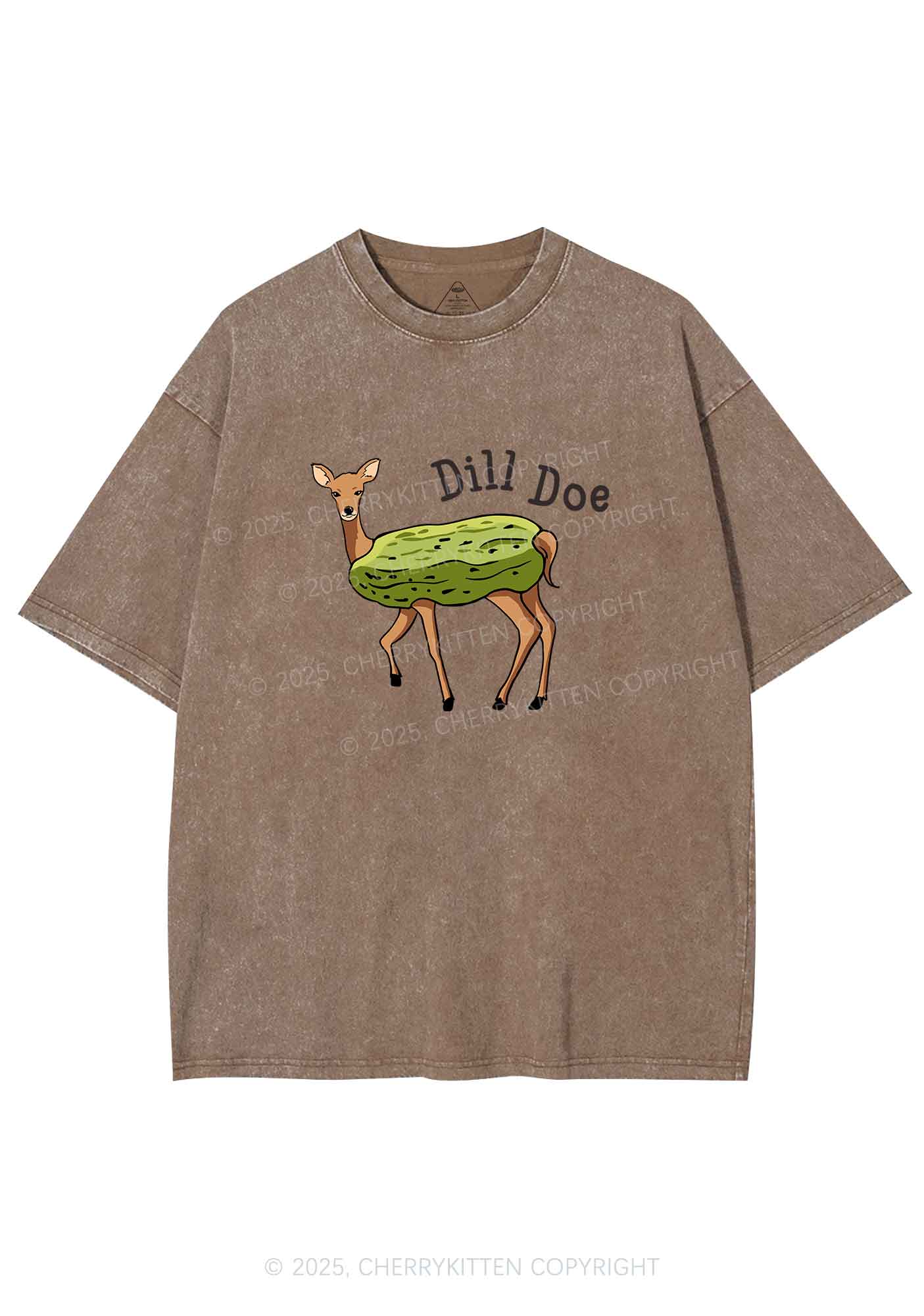 Dill Doe Y2K Shirts Washed Tee Cherrykitten