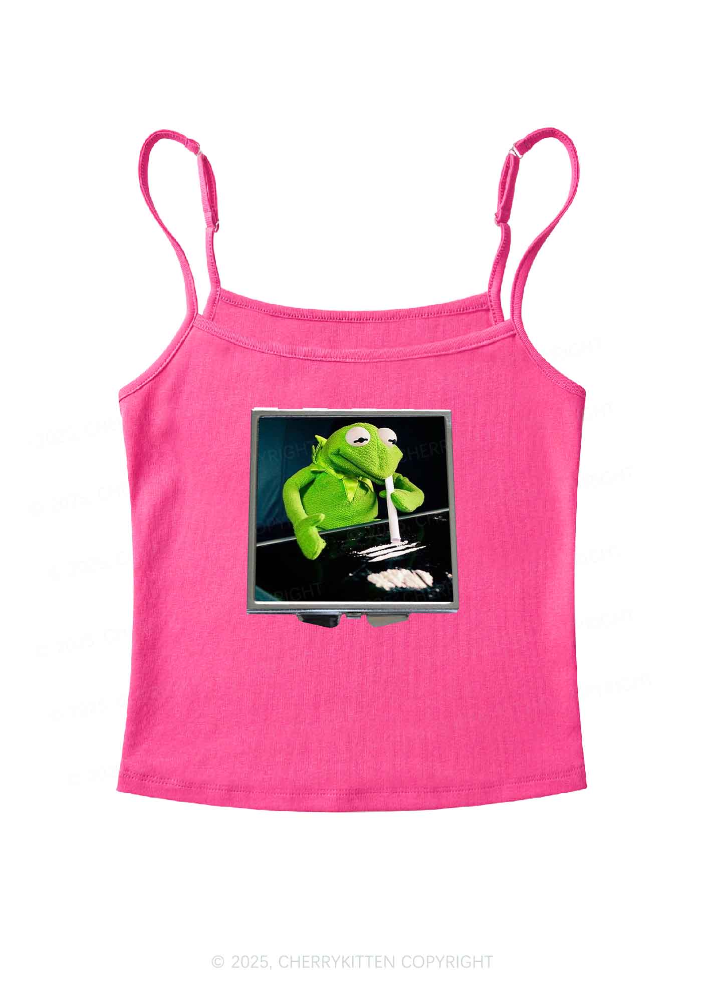 Special Cola Frog Y2K Spaghetti Strap Cami Cherrykitten