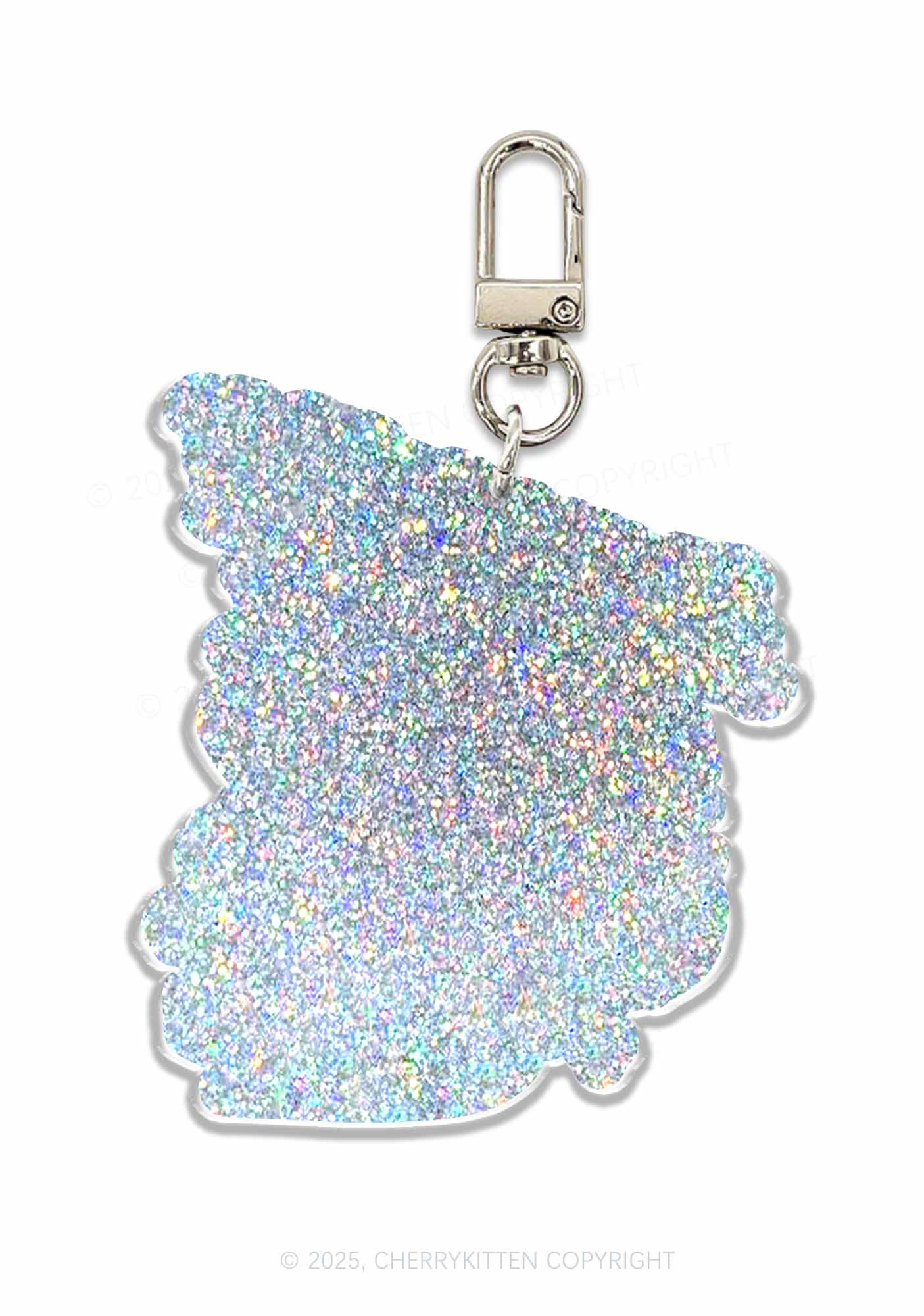 Meowdy Kitten 1Pc Y2K Glitter Keychain Cherrykitten