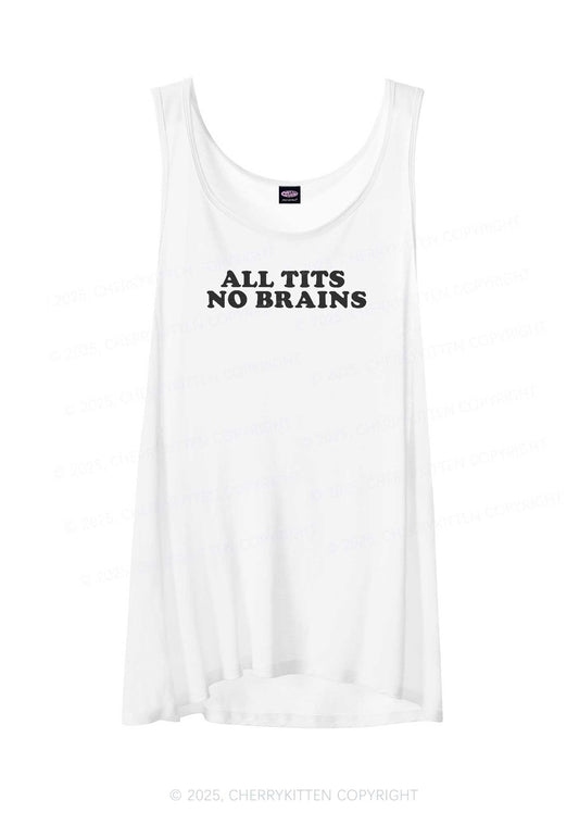 All Txts No Brains Y2K Sheer Boyfriend Tank Cherrykitten