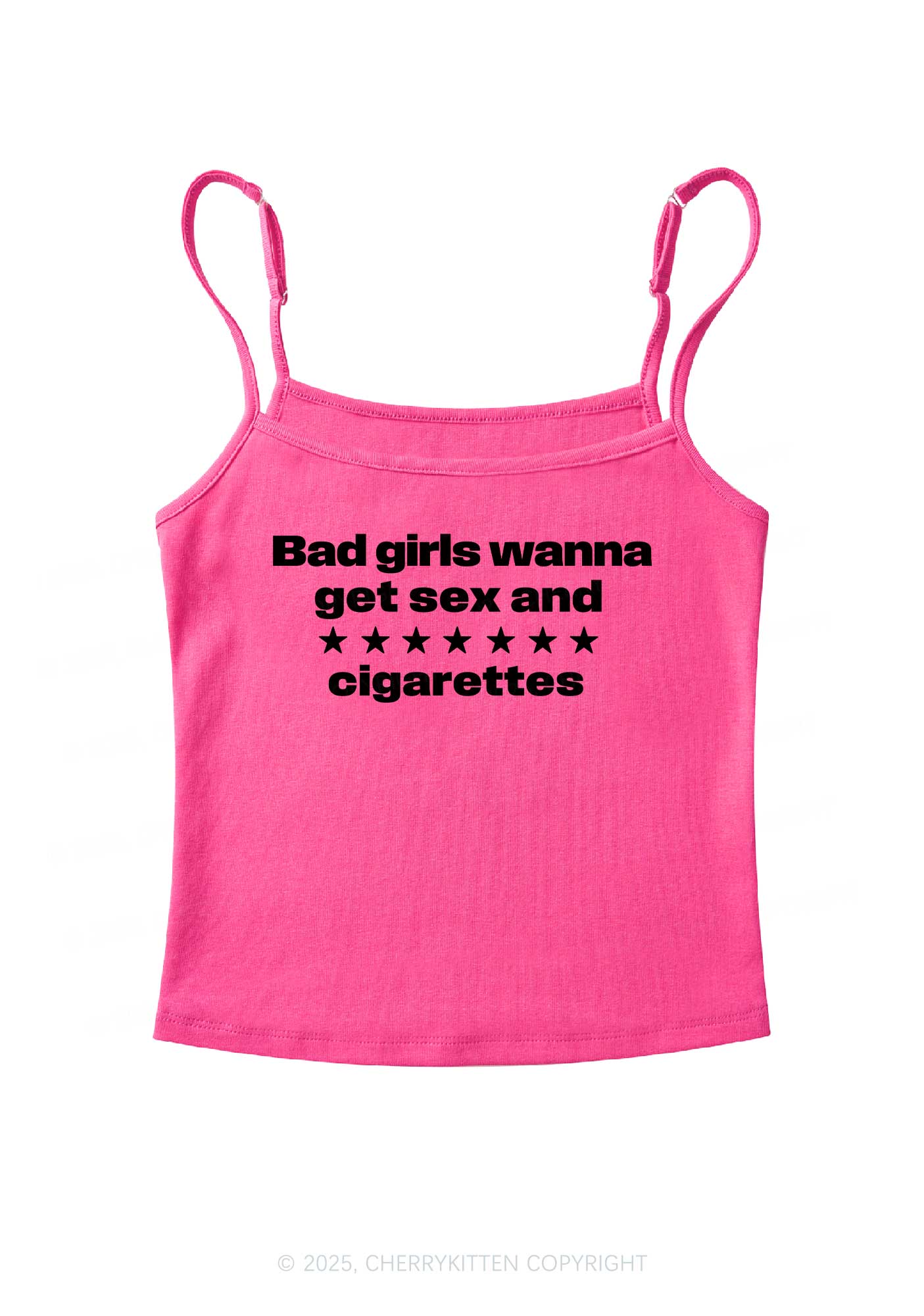 Wanna Sxx Cigarettes Y2K Spaghetti Strap Cami Cherrykitten