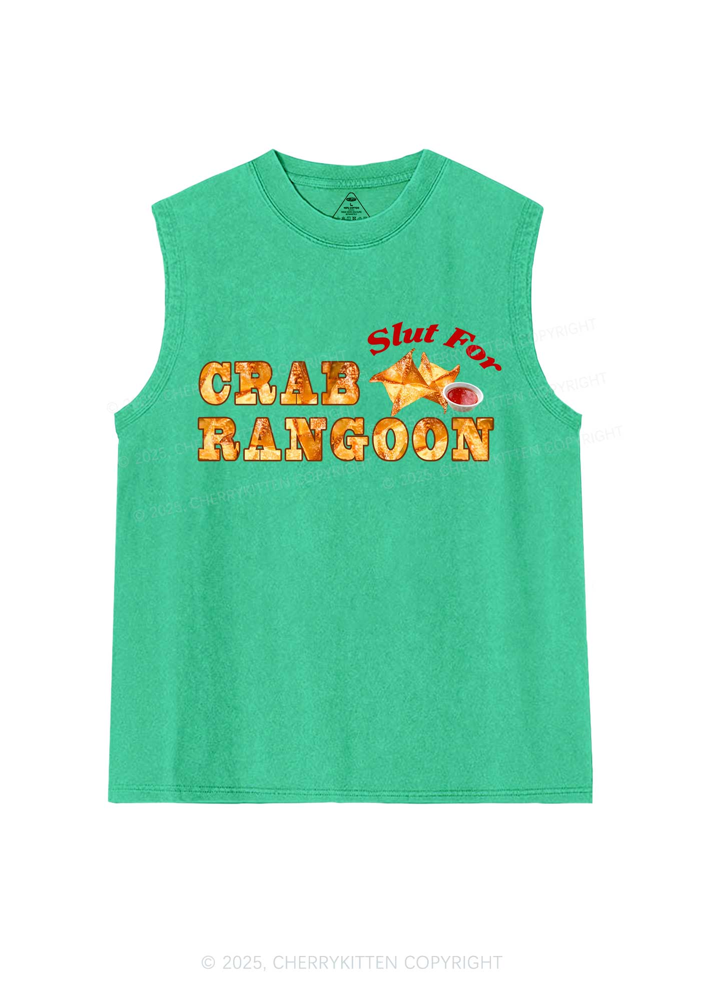 Slxt For Carb Rangoon Y2K Washed Muscle Tank Cherrykitten
