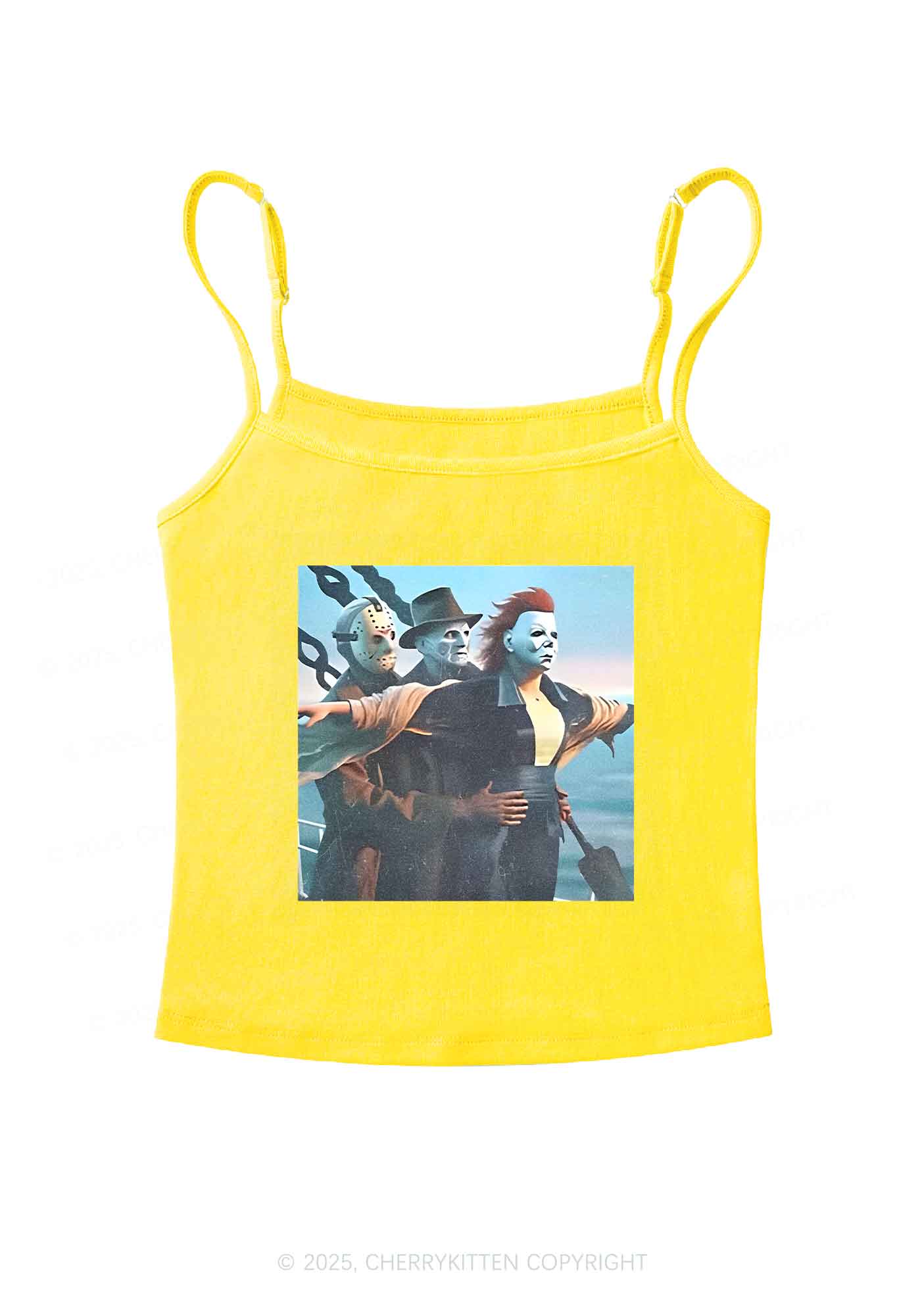 Halloween Horror Characters Y2K Spaghetti Strap Cami Cherrykitten